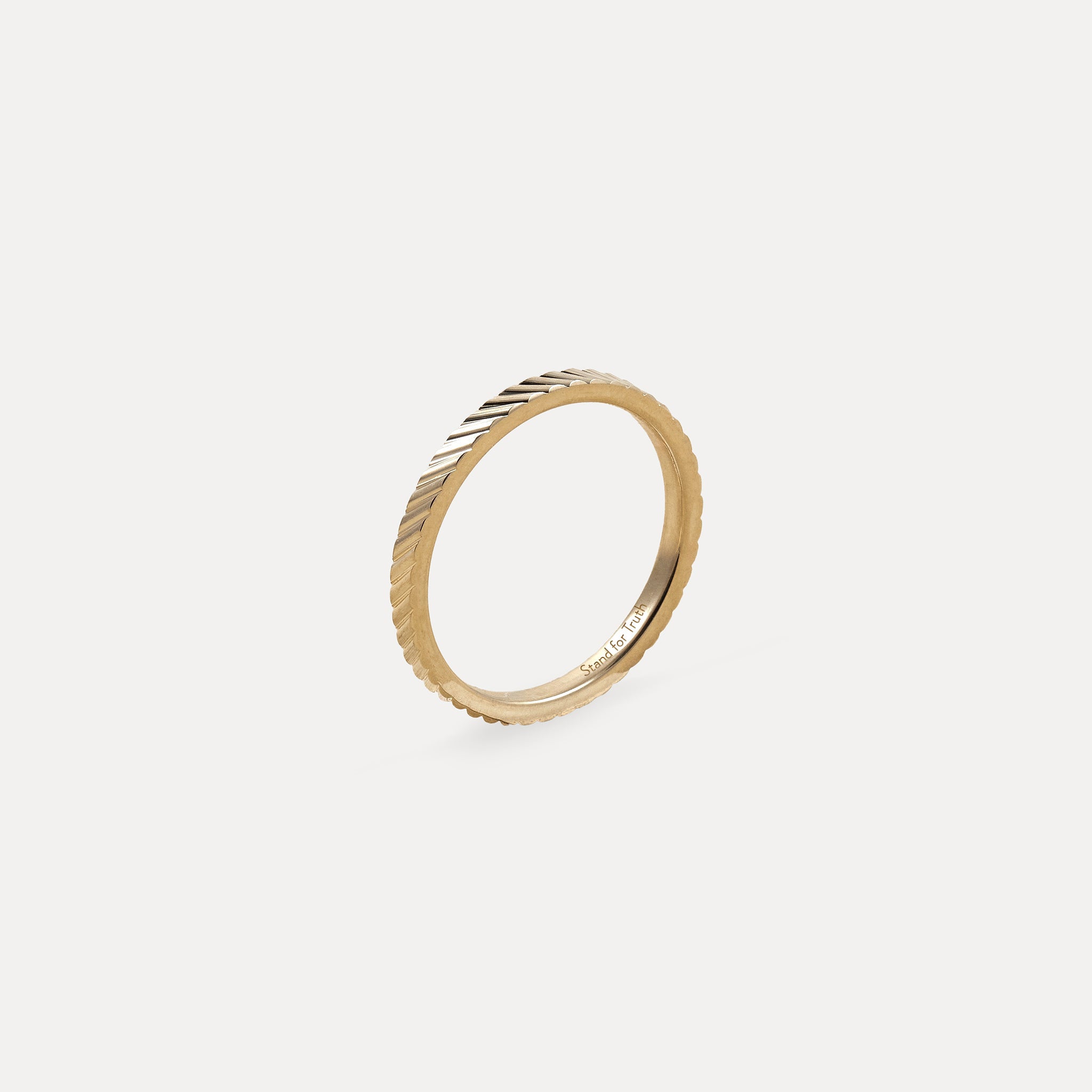 Thin Fanned Fair Band | 585 Gold