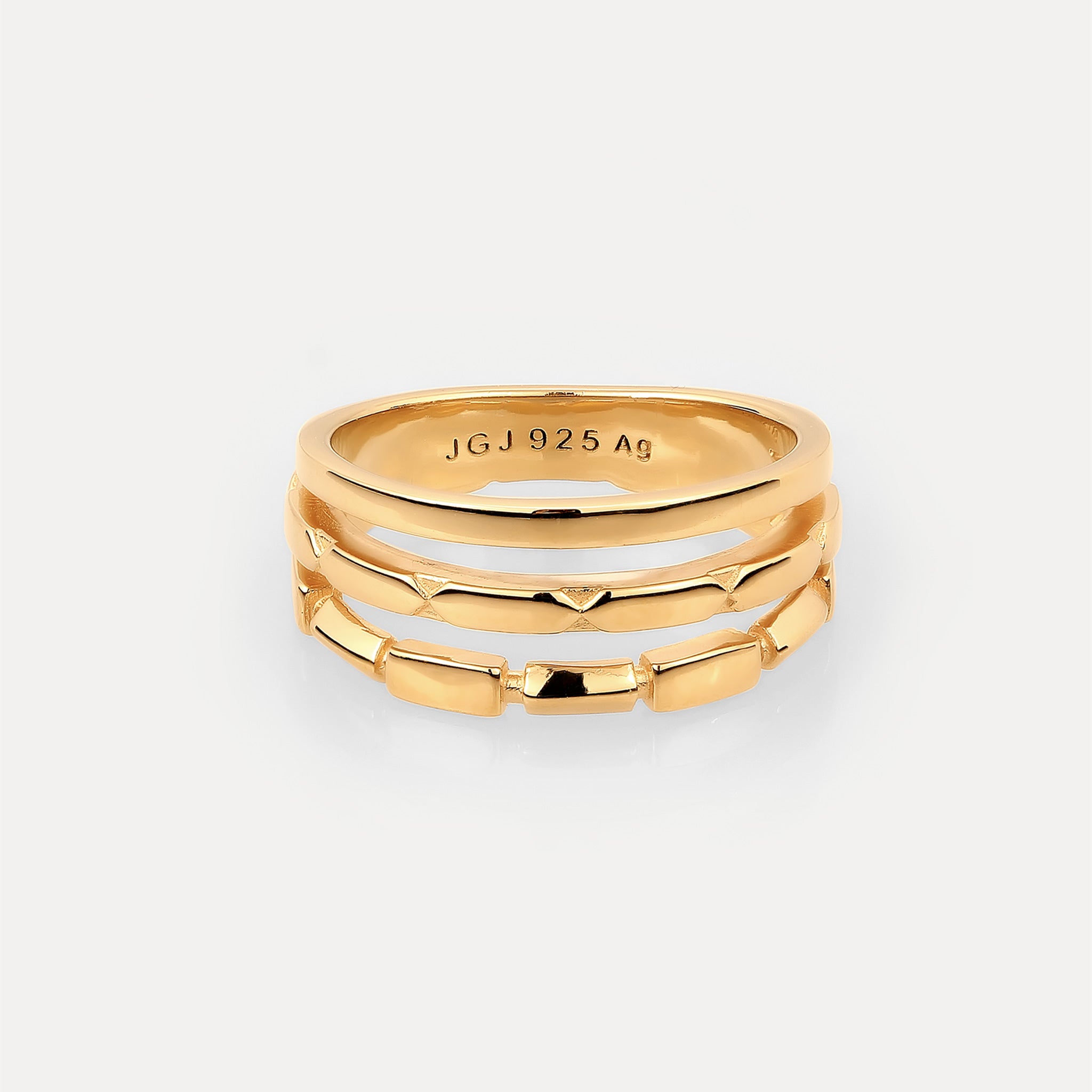 Triple Offset Brick Ring