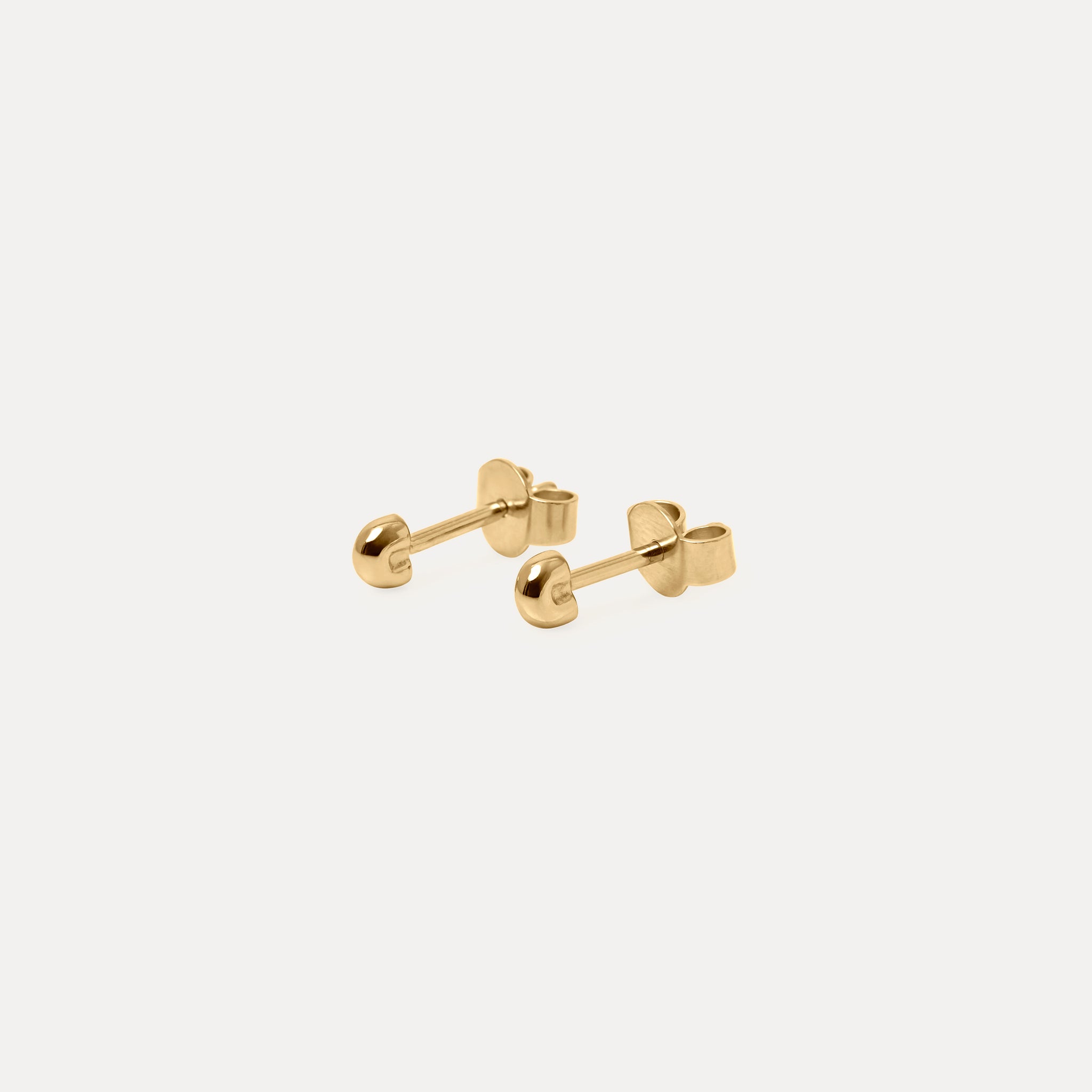 Tube Ohrstecker 14k Massivgold