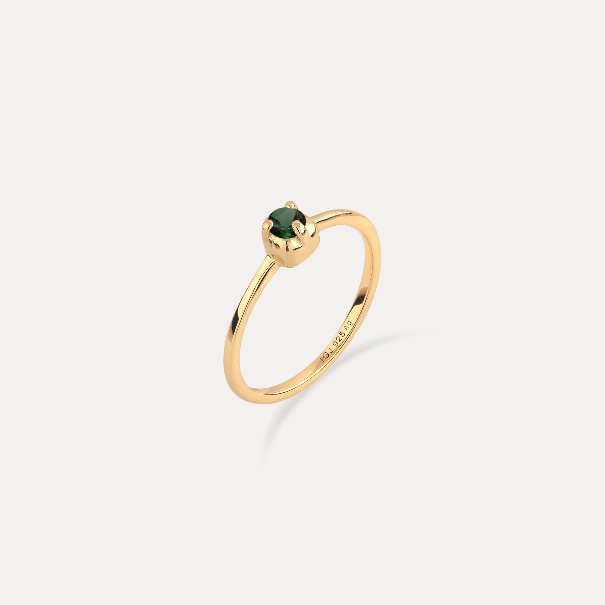 Mini Birthstone Ring 24k Gold Vermeil