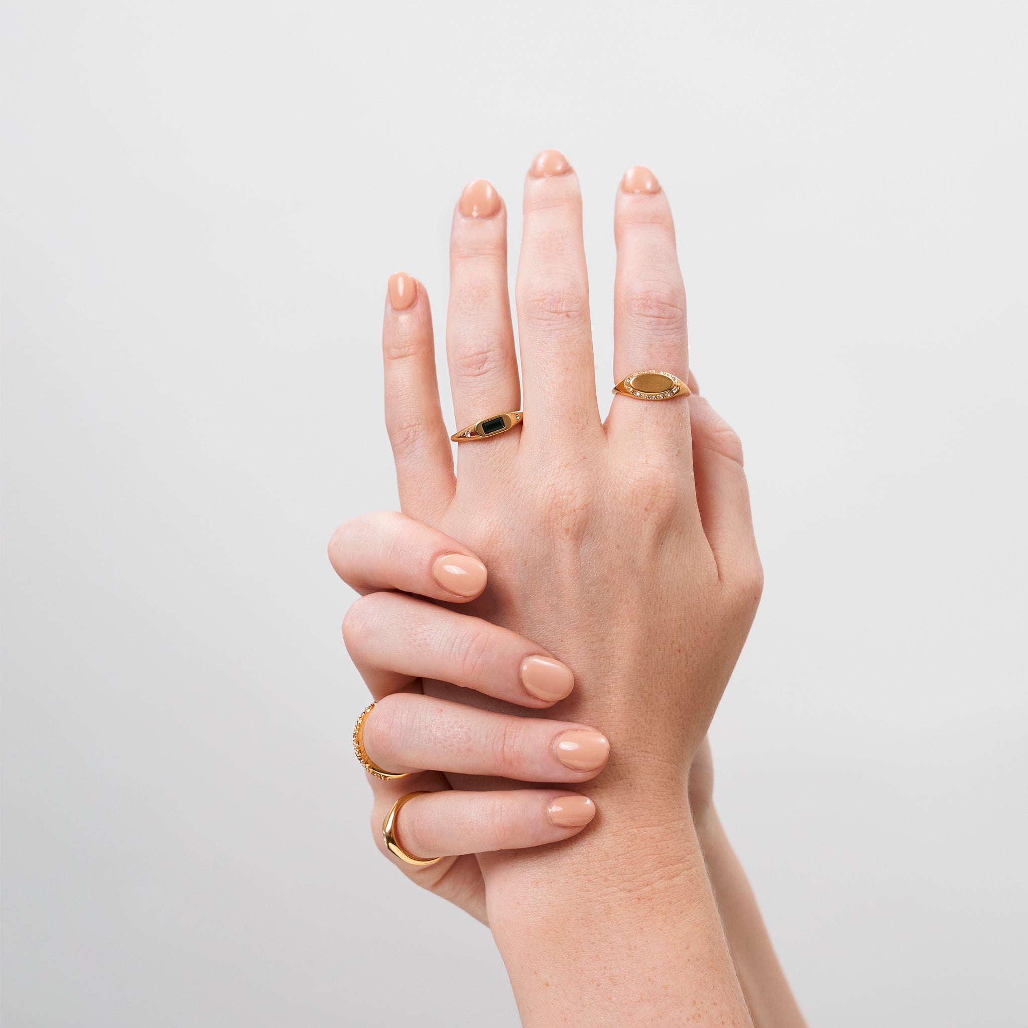 Weiße Kristalle Crown Ring