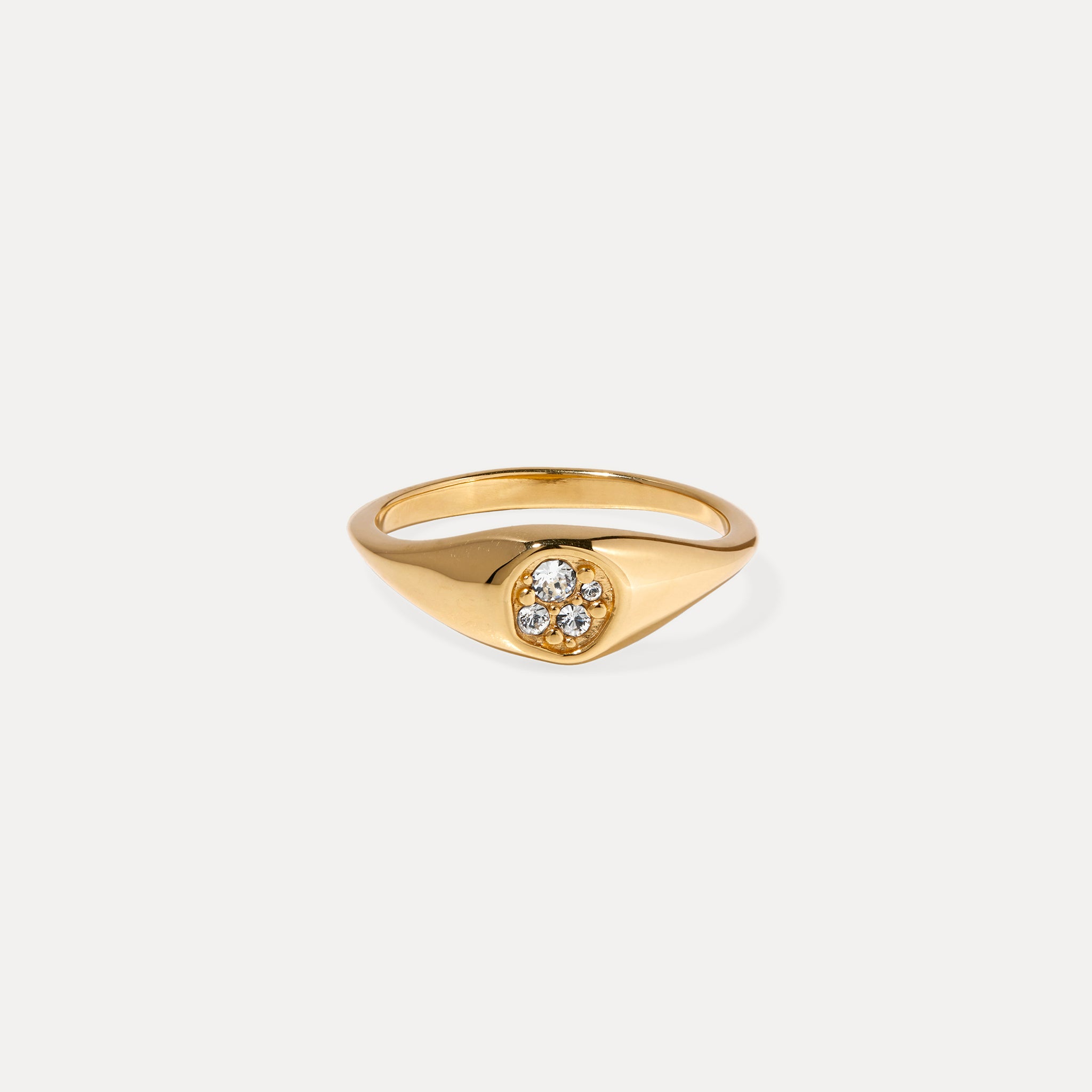 Weiße Kristalle Belong Pavé Ring
