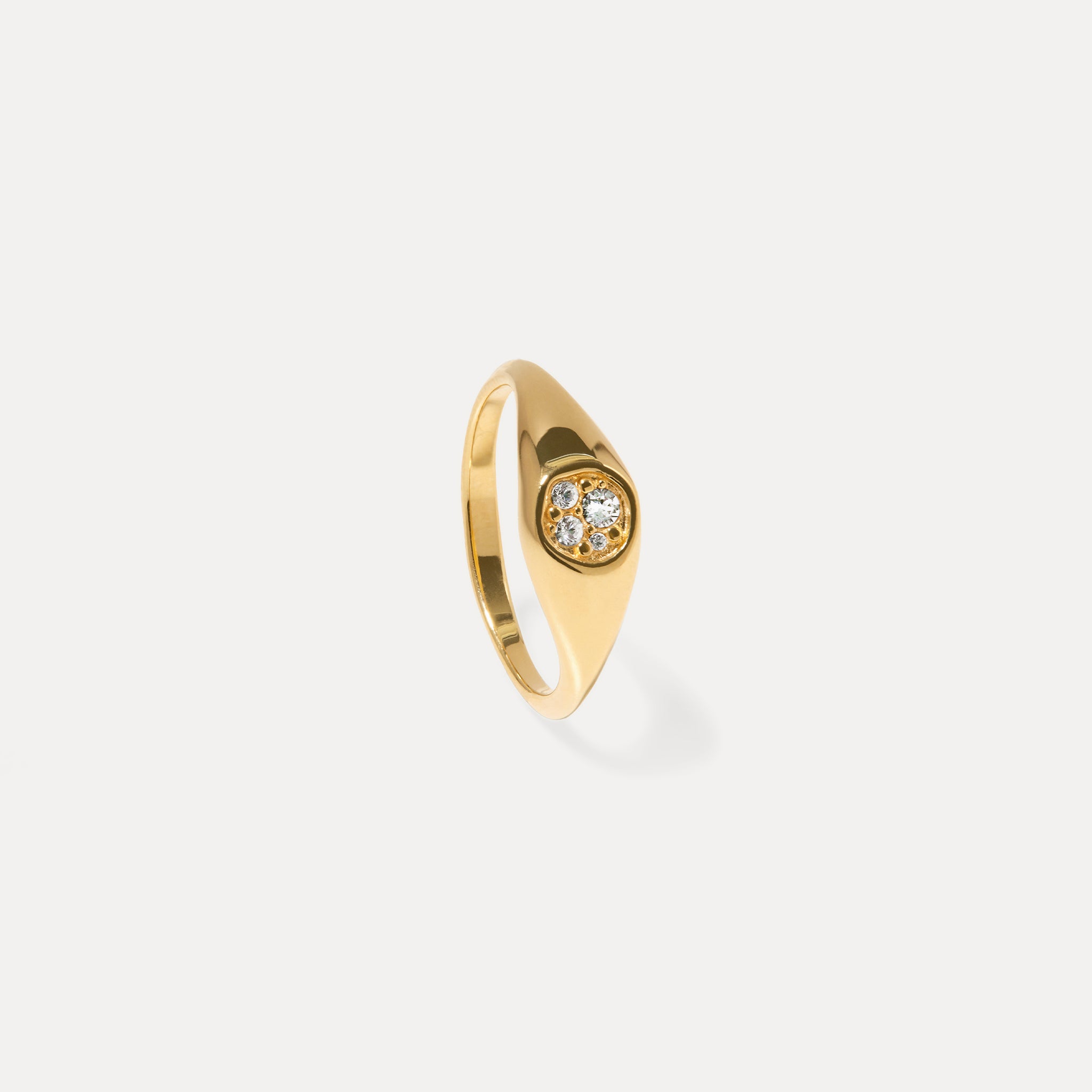 Weiße Kristalle Belong Pavé Ring