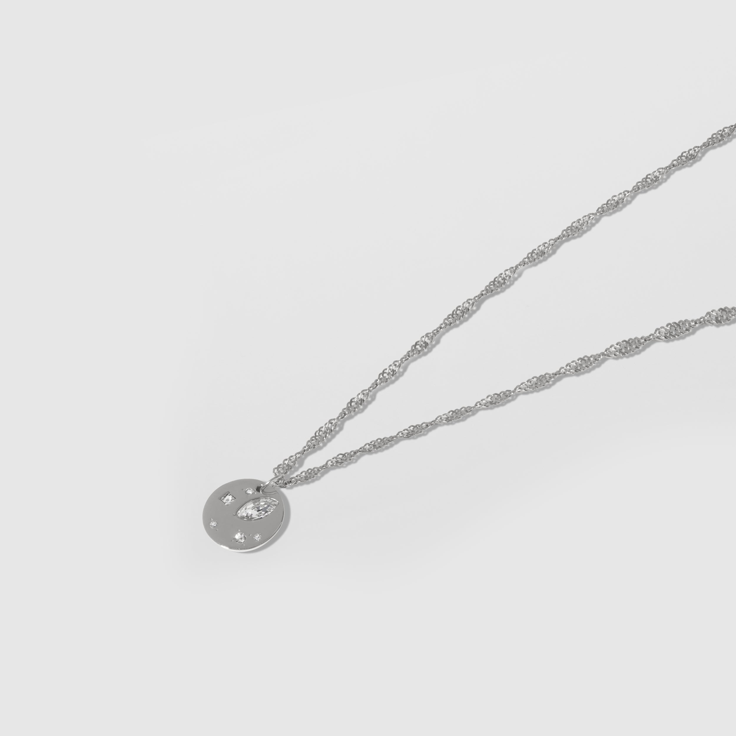 Weiße Kristalle Myriad Kette