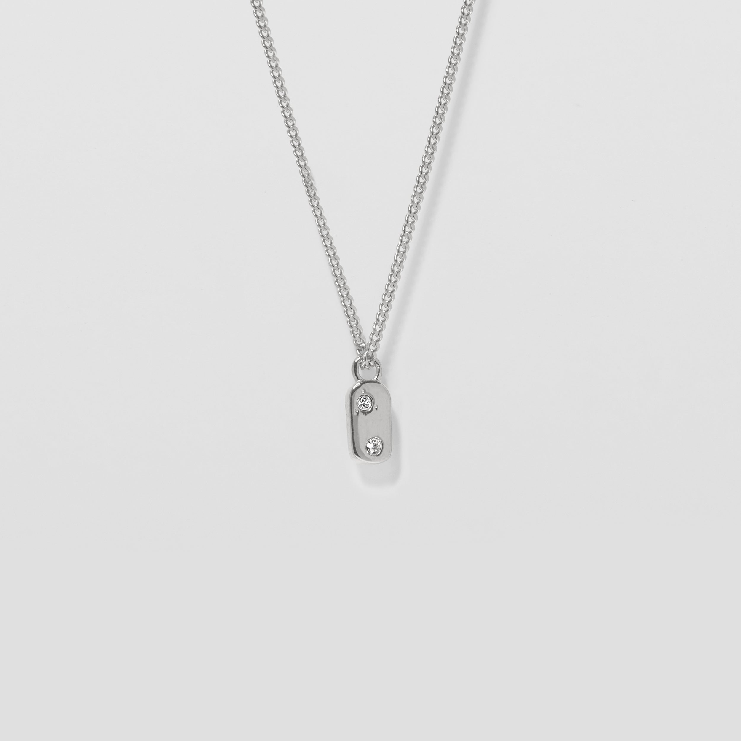 Weiße Kristalle Unique Kette