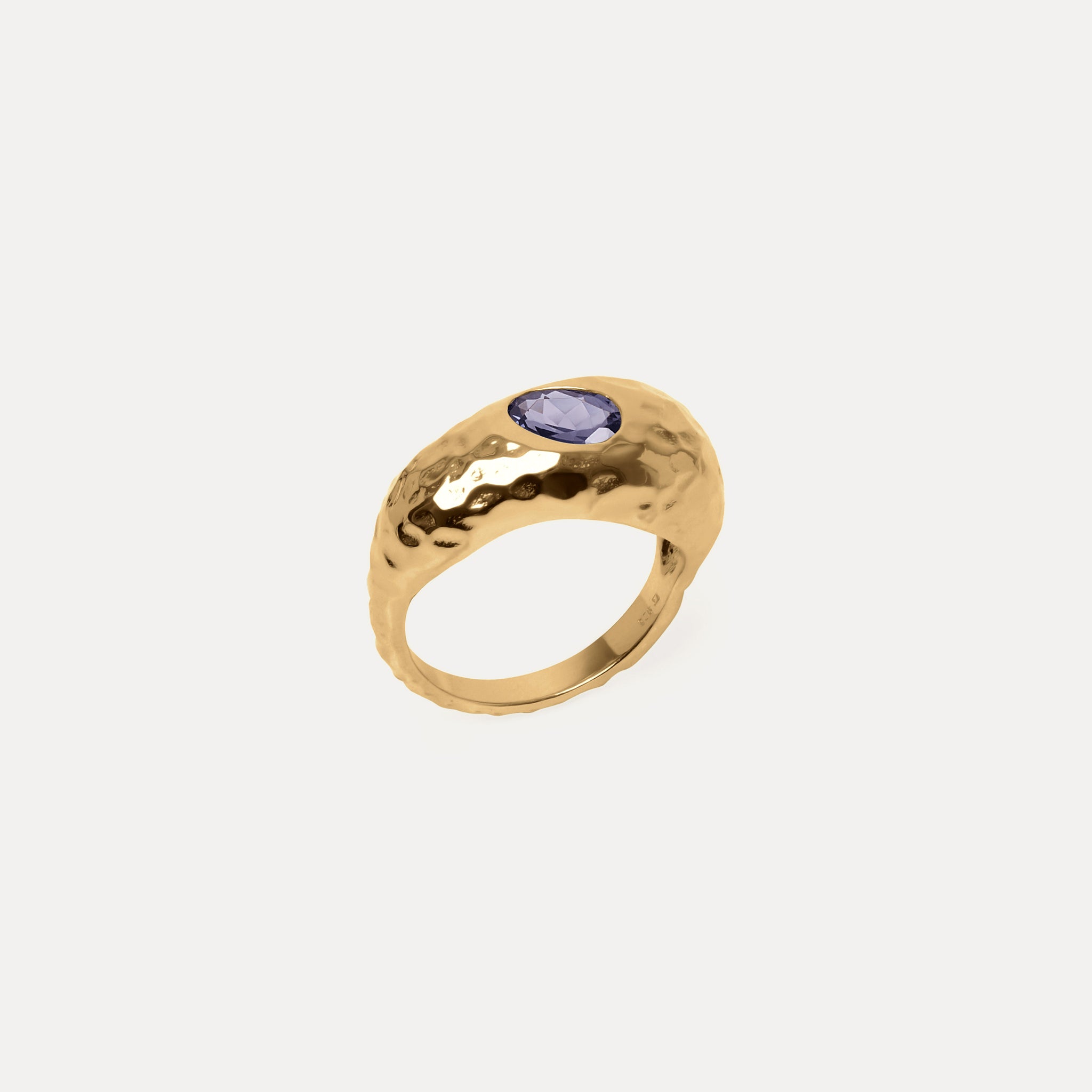 Iolith Violet Fizz Cocktail Ring