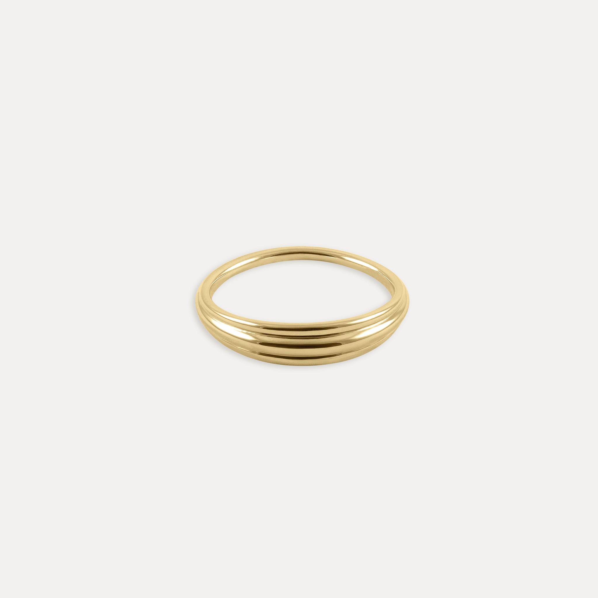 Waves Ring 14k Massivgold