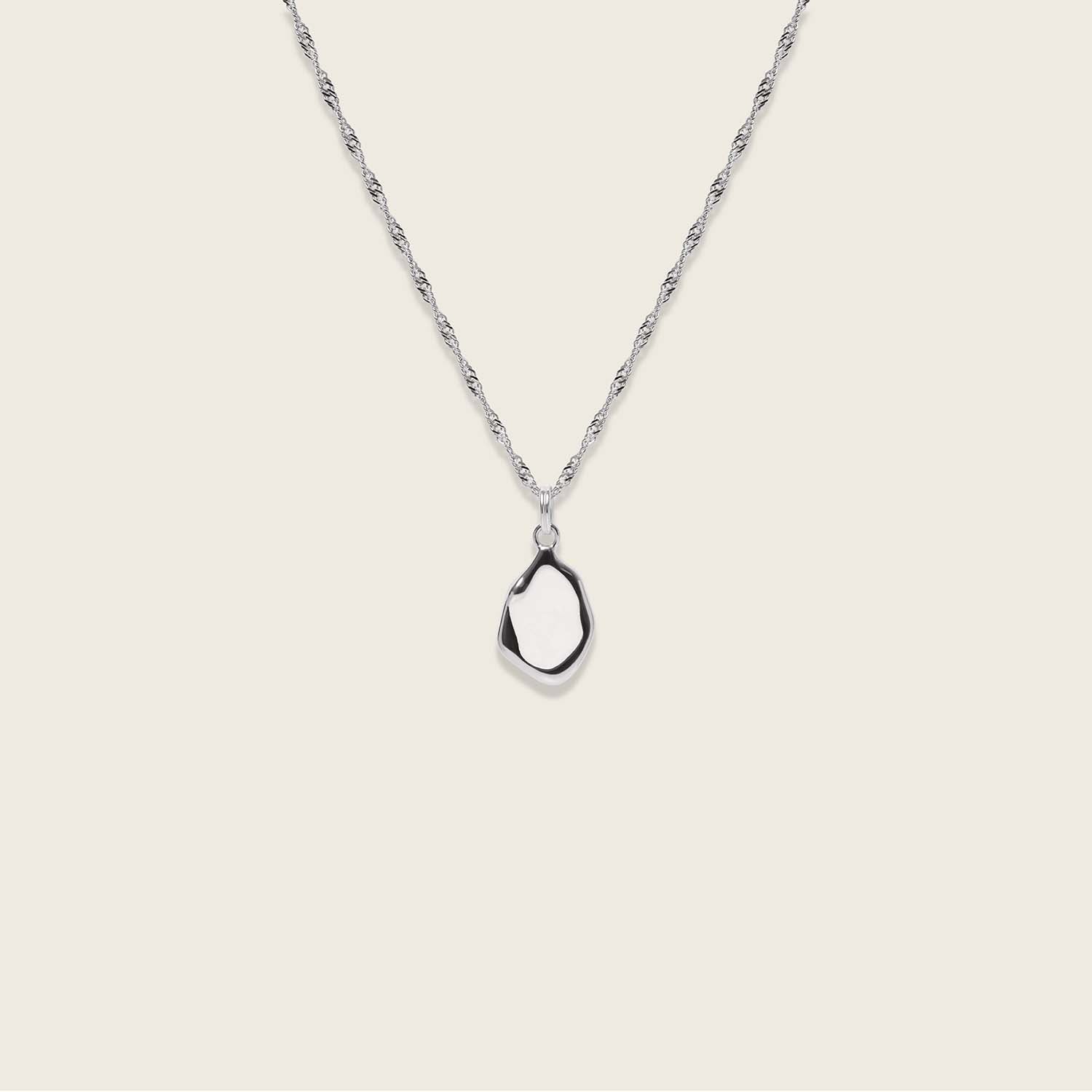 Oyster Kette Perlenweiß