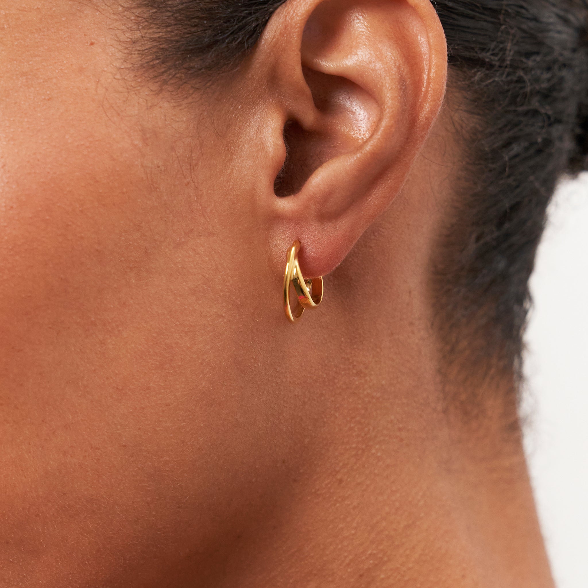 Wrap Creolen Ohrringe - | 585 Gold