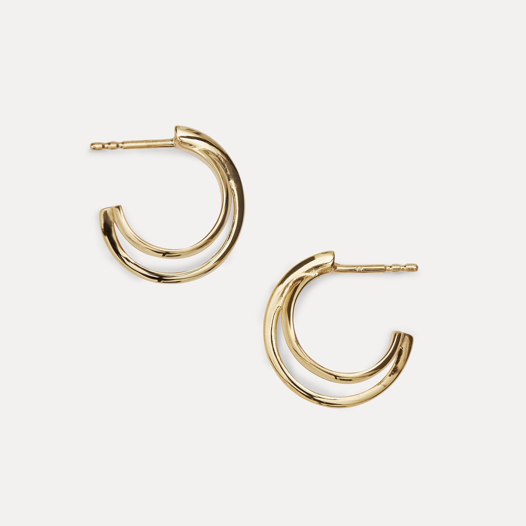 Wrap Creolen Ohrringe - | 585 Gold