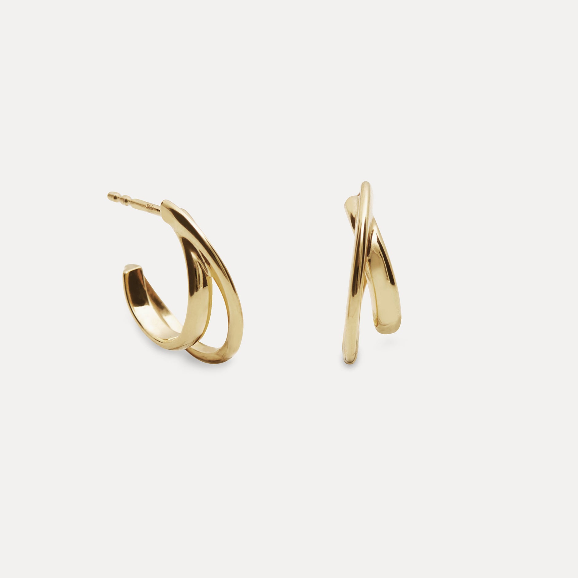 Wrap Creolen Ohrringe - | 585 Gold