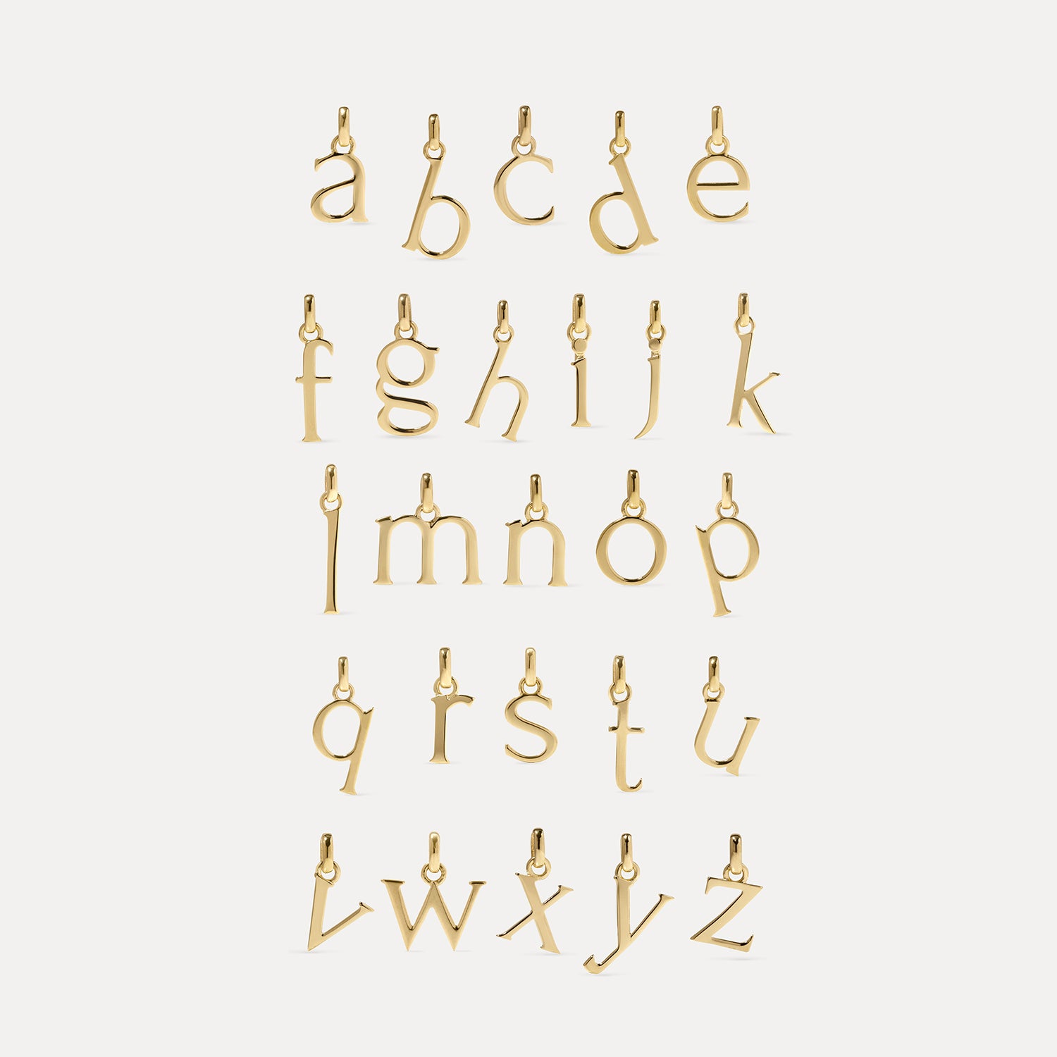 Initial mit Singapore Kette | 585 Gold