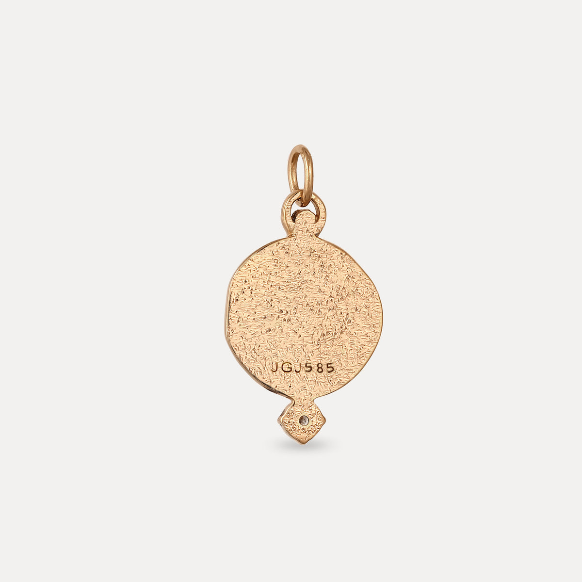 Amethyst Fluid Medaillon Anhänger - Antique | 585 Gold