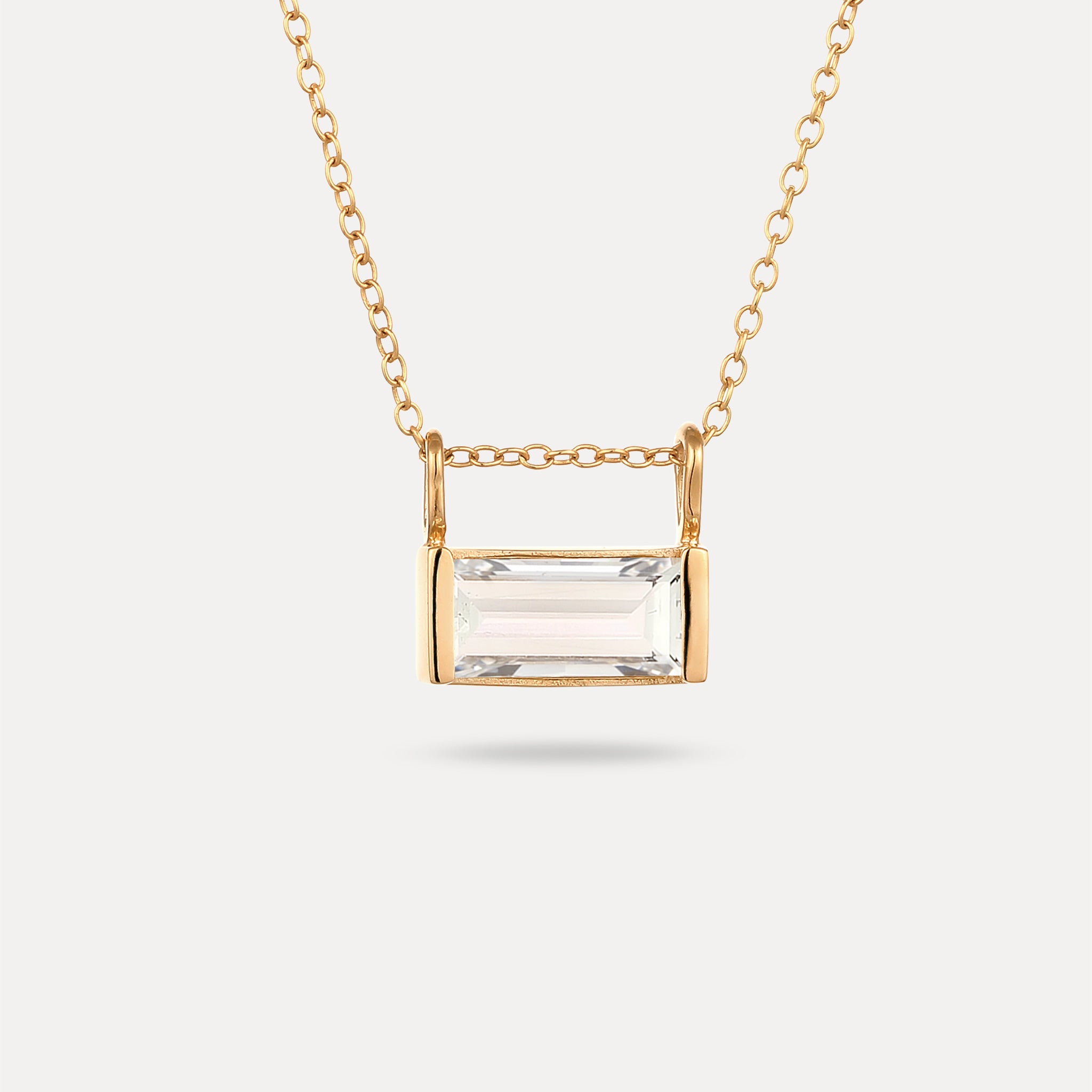 Beryll Balance Baguette Anhänger