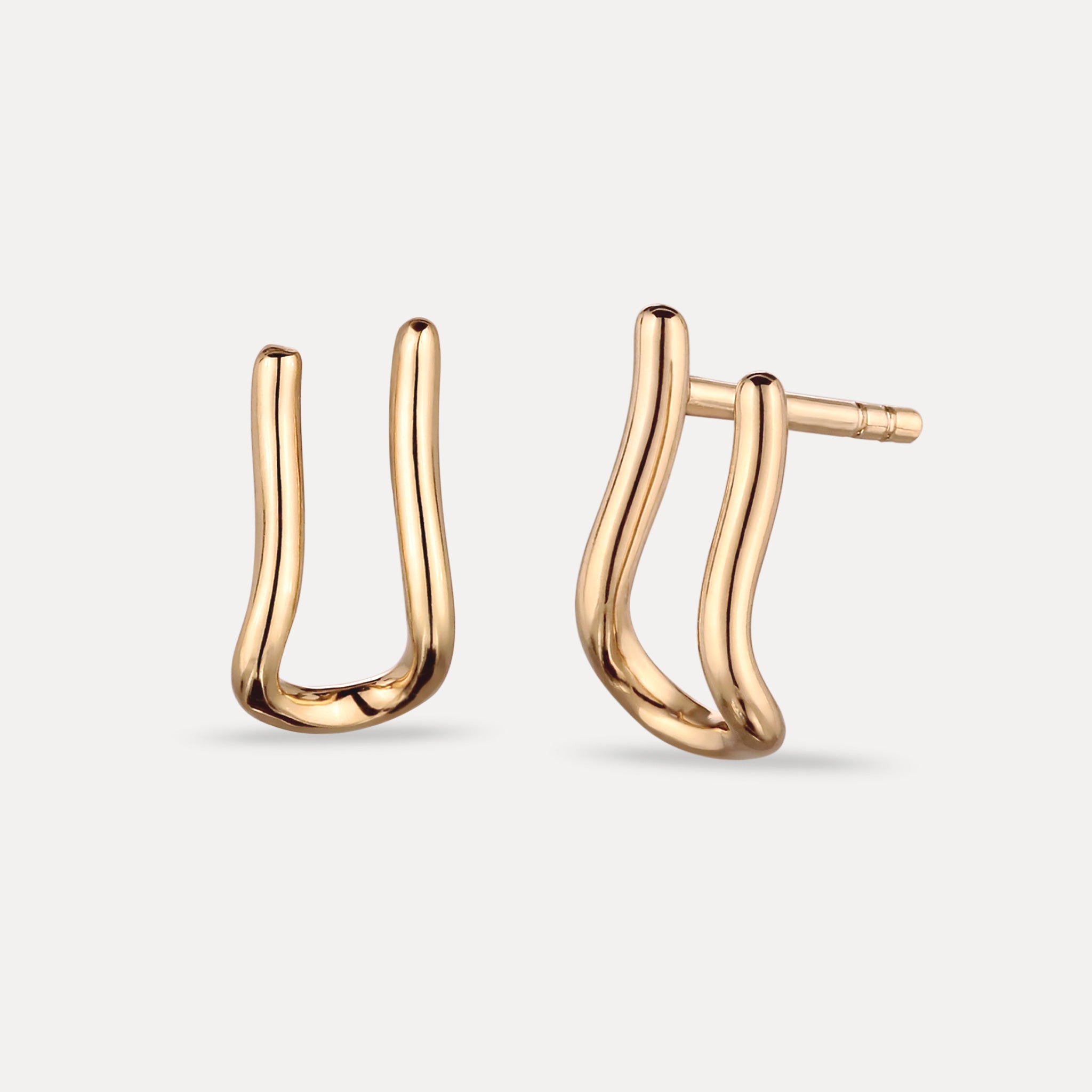 Charm Hanger Ohrstecker Ohrringe | 585 Gold