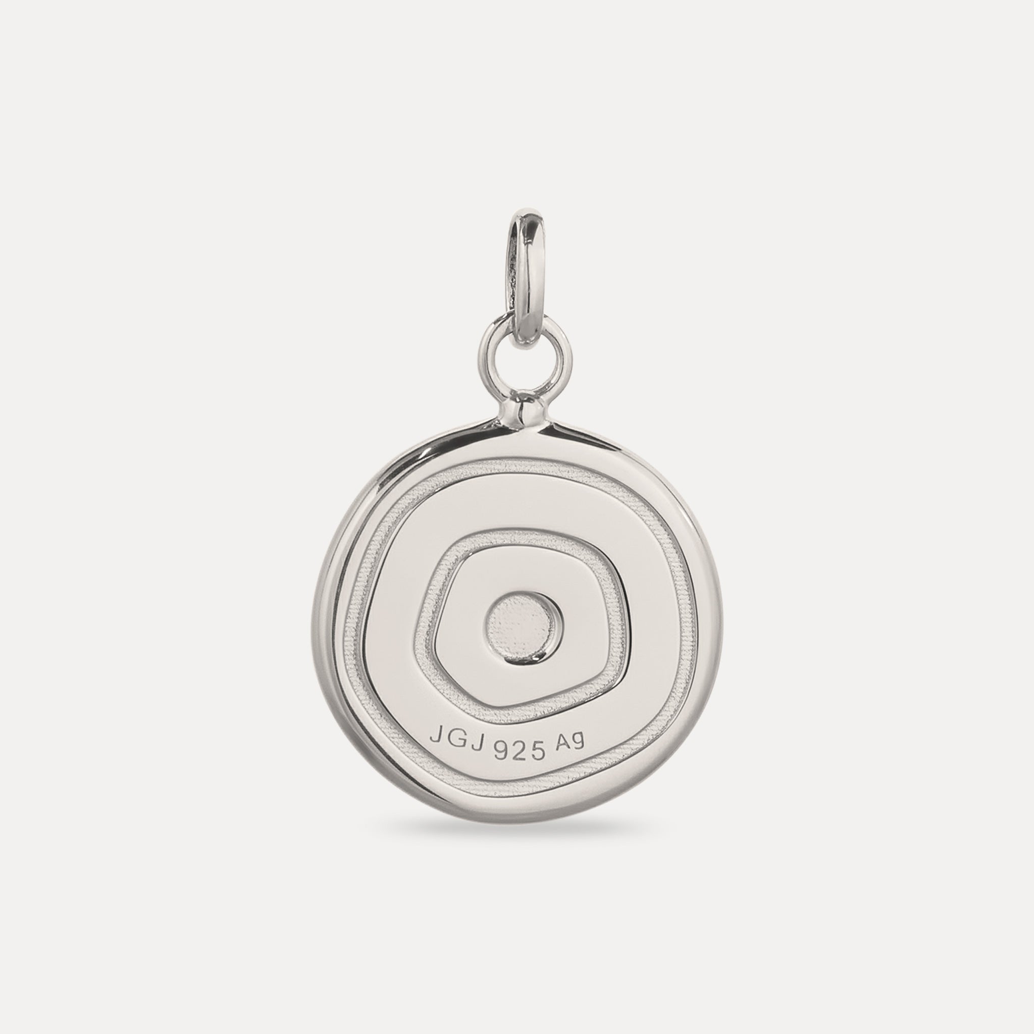 Weißer Saphir Evil Eye Anhänger Türkis