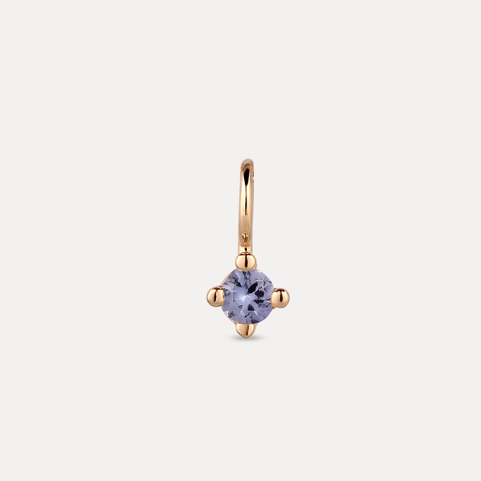 The Minimalist Birthstone Charm Anhänger | 585 Gold