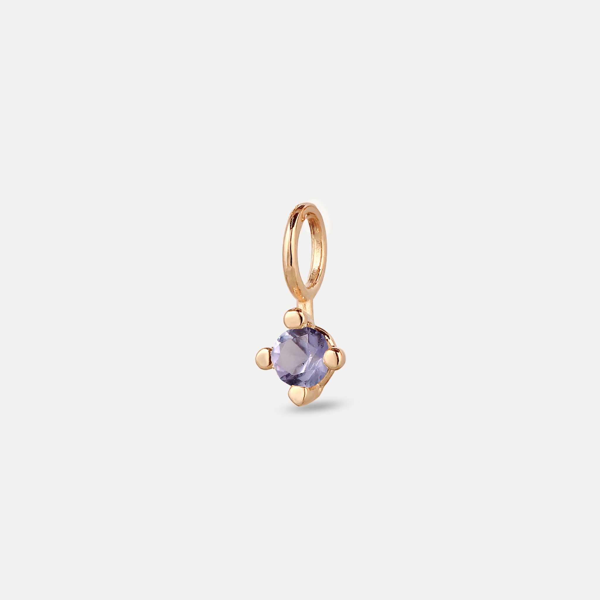 The Minimalist Birthstone Charm Anhänger | 585 Gold