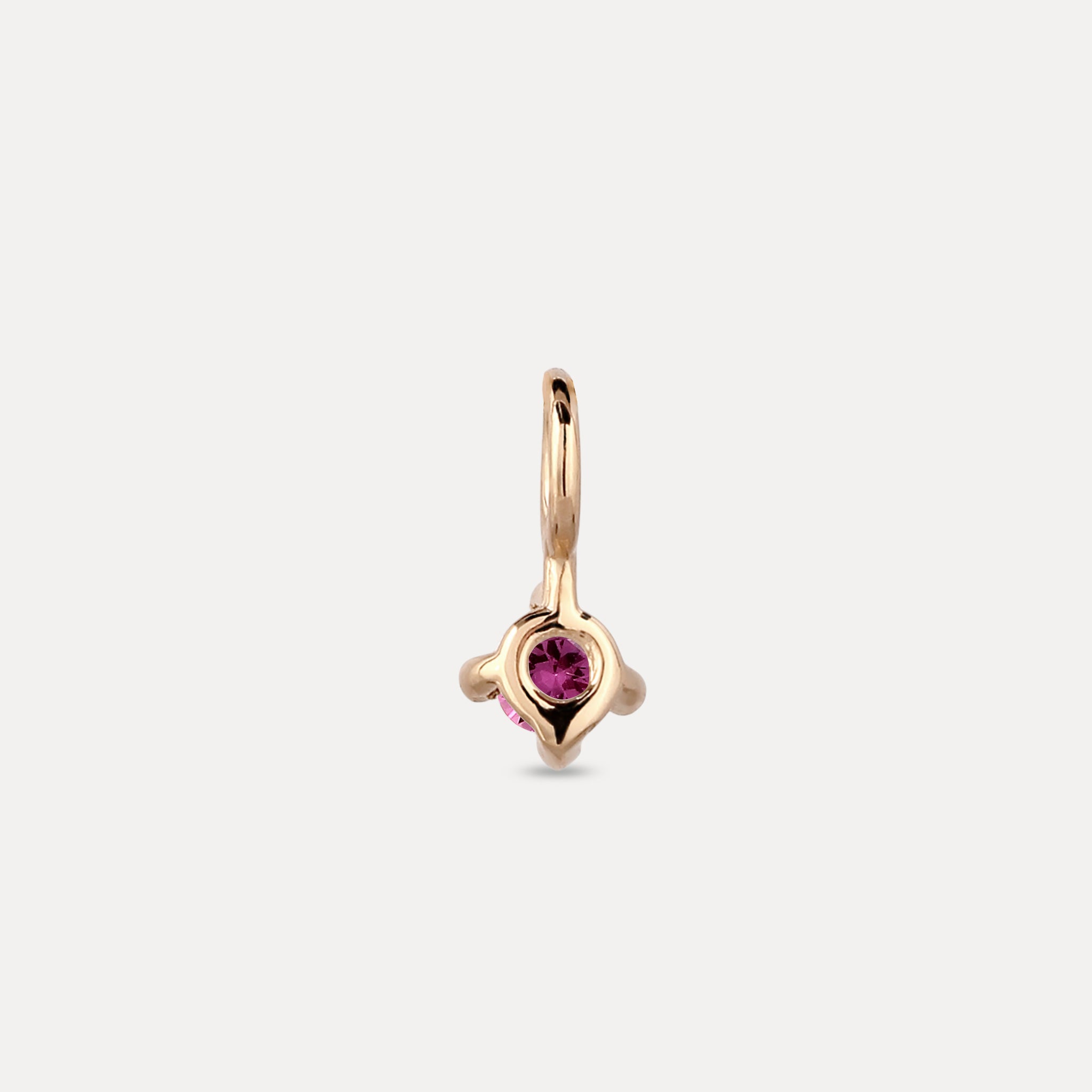 The Minimalist Birthstone Charm Anhänger | 585 Gold
