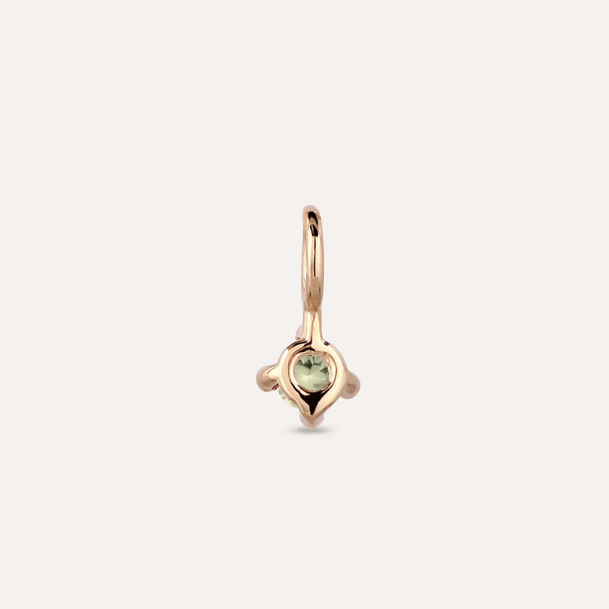 The Minimalist Birthstone Charm Anhänger | 585 Gold