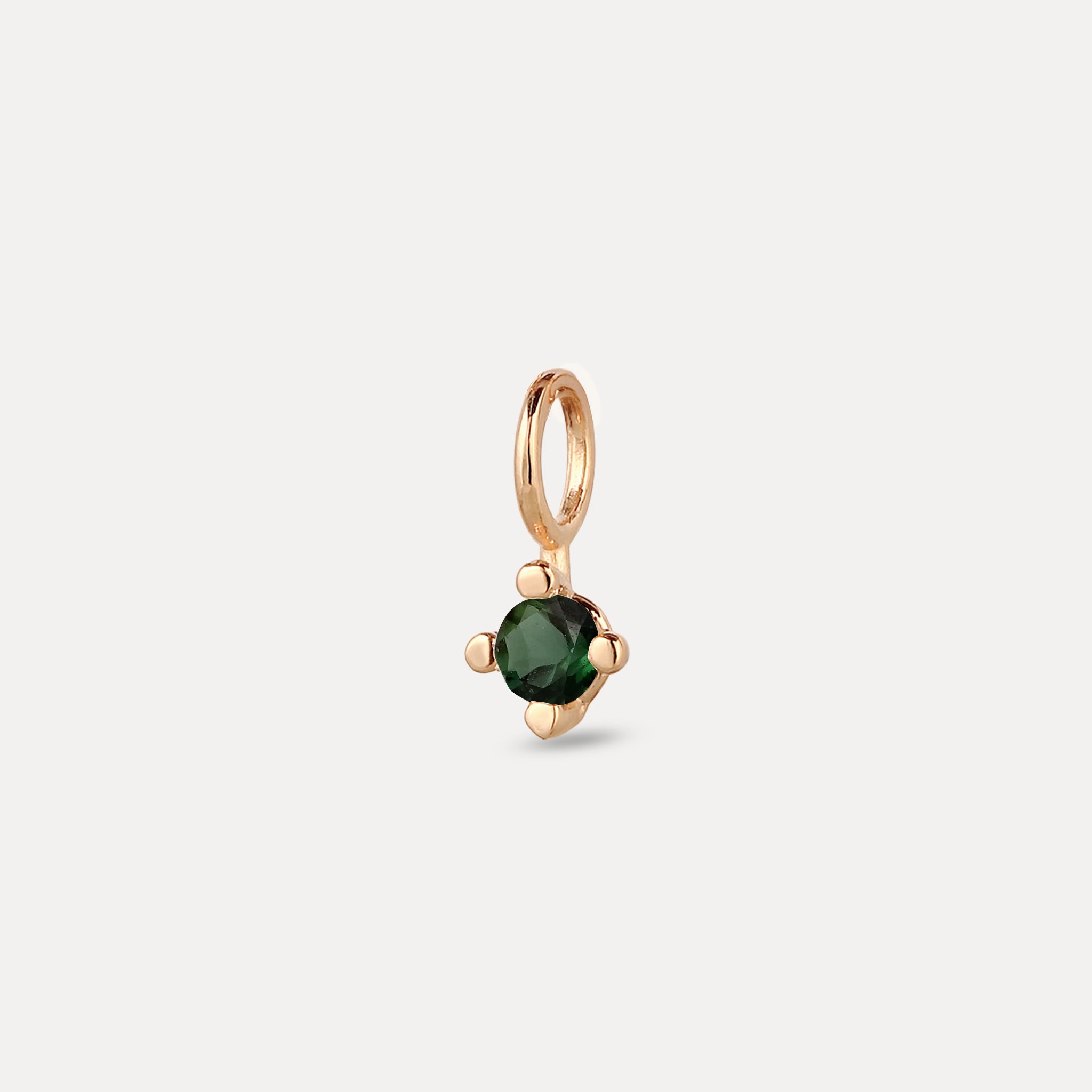 The Minimalist Birthstone Charm Anhänger | 585 Gold