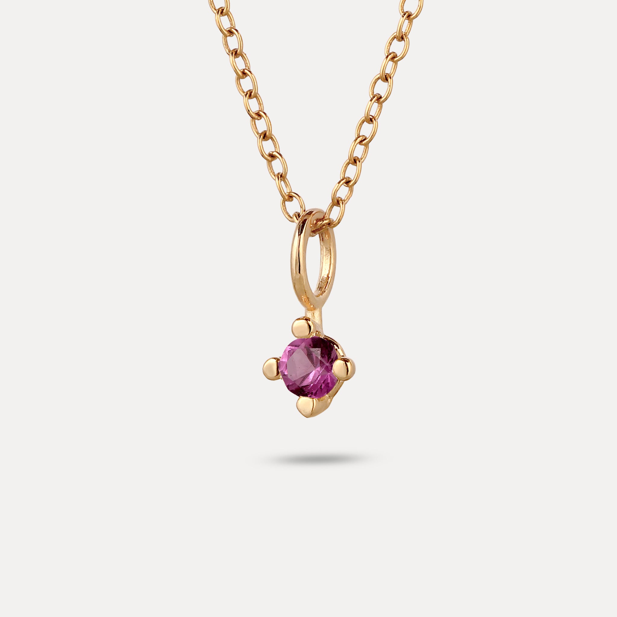 The Minimalist Birthstone Charm Anhänger