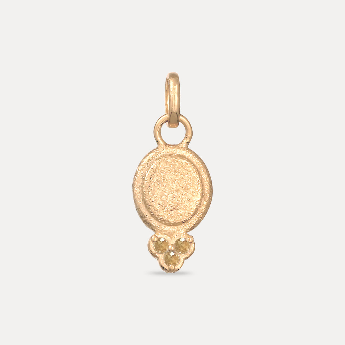 Mandarin Granat Trinity Emblem Anhänger - Antique | 585 Gold