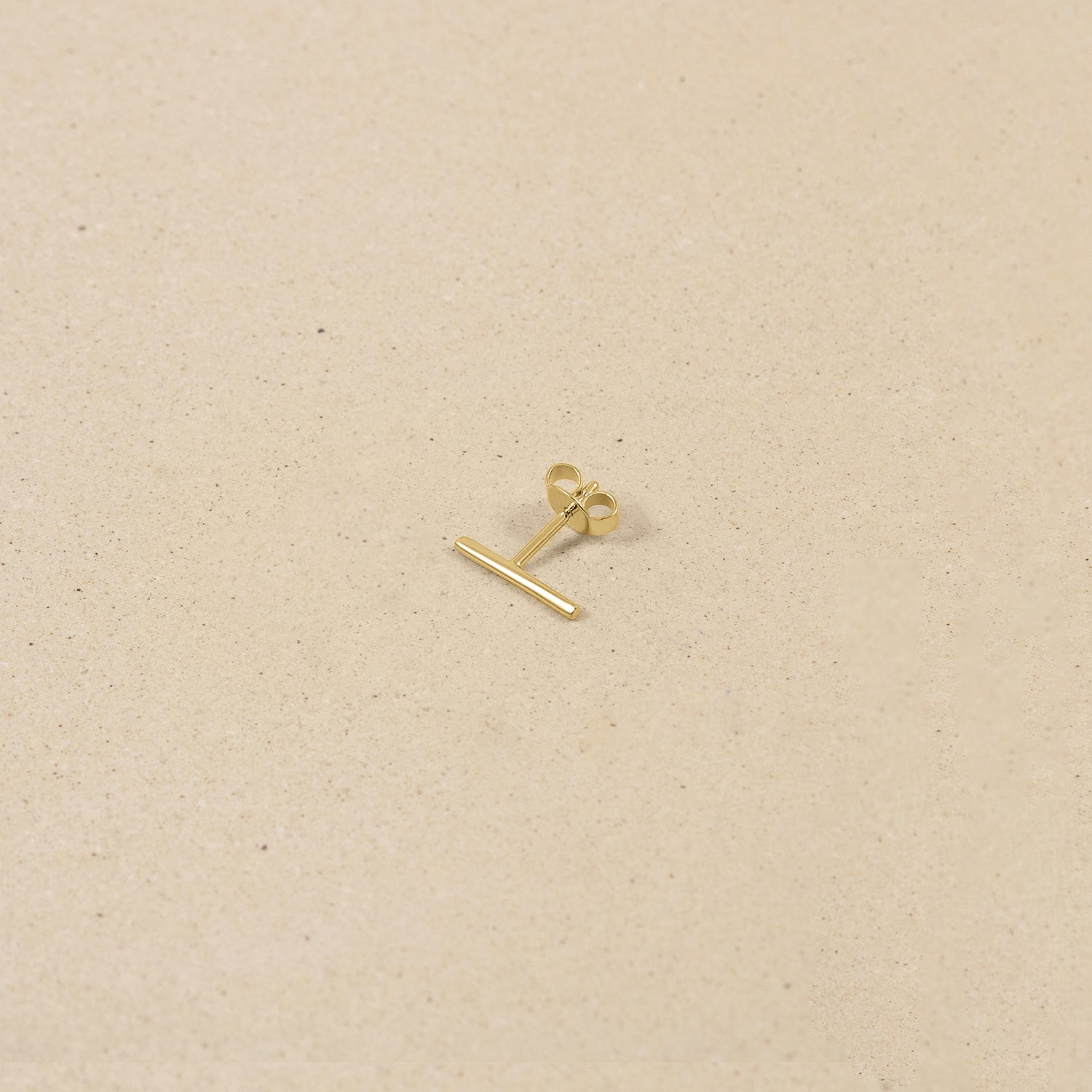 Twist Bar Ohrstecker Ohrringe - Single | 585 Gold