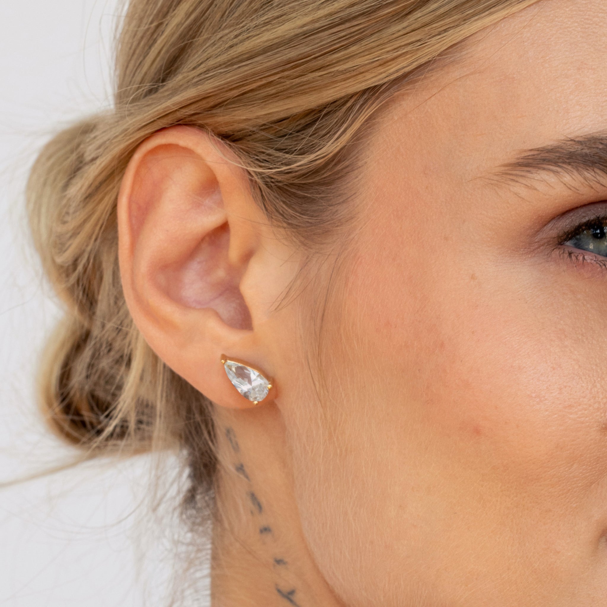 Beryll Balance Drop Ohrstecker Ohrringe - Single | 585 Gold