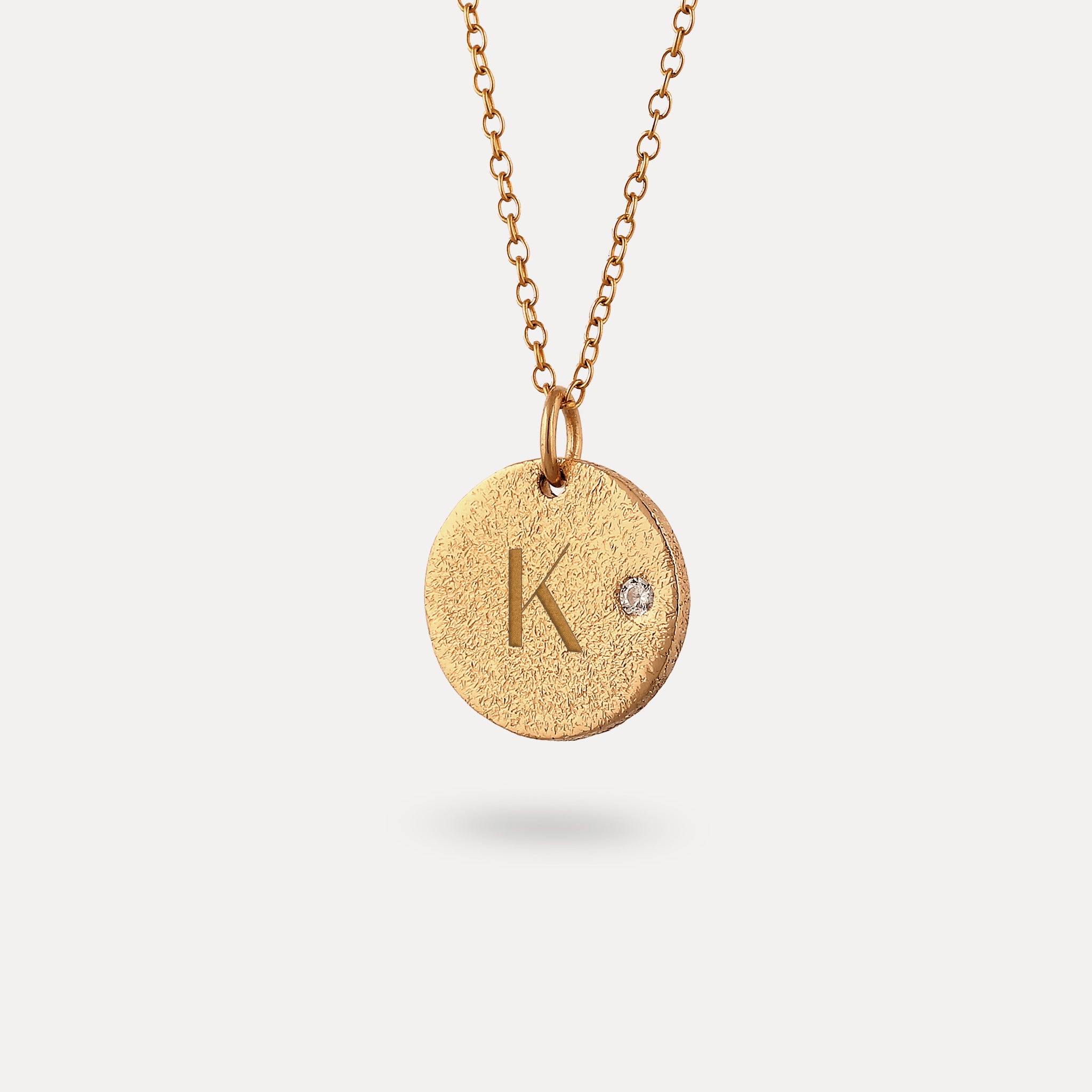 Weißer Saphir Engravable Plate Anhänger – Antique