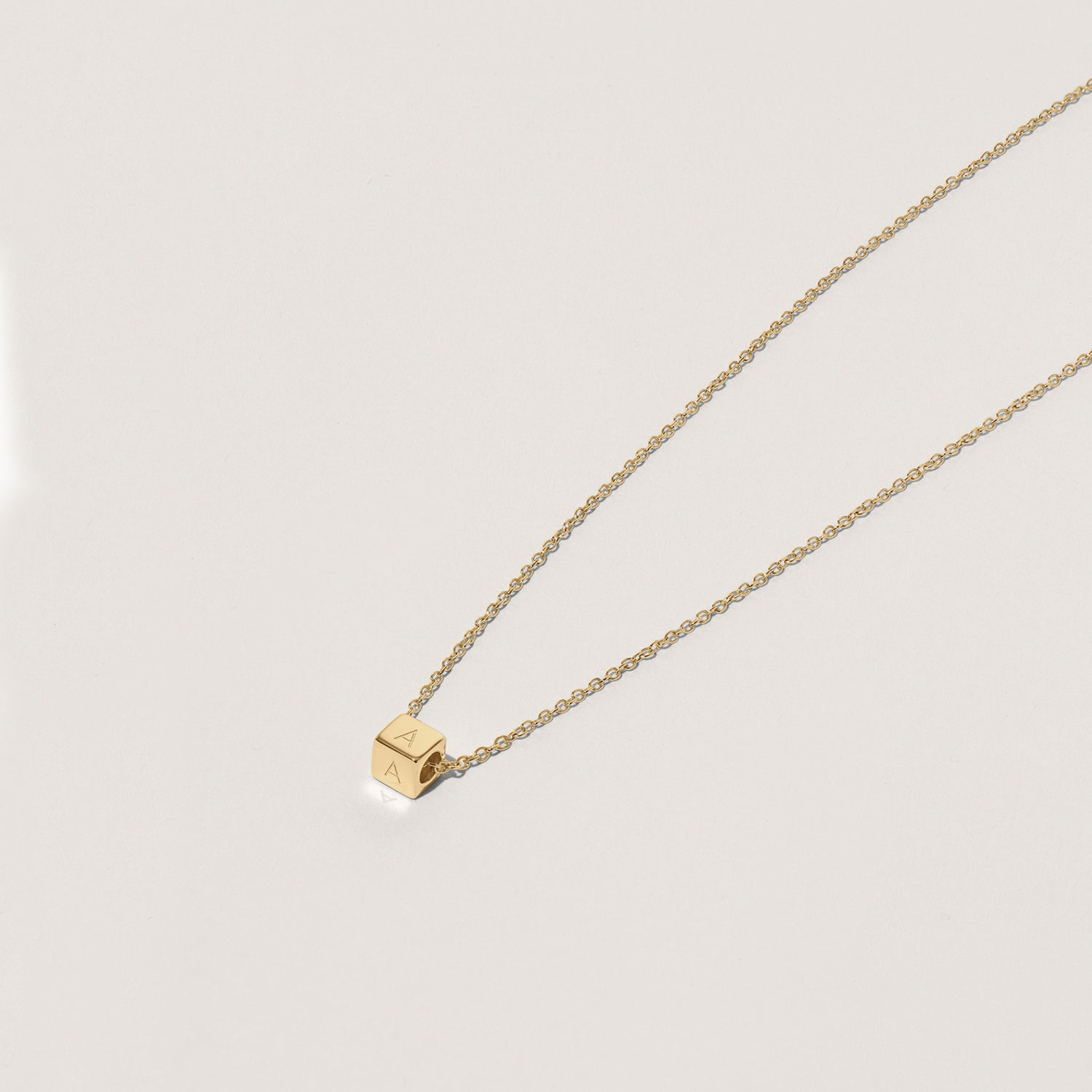 Cube mit Ankerkette | 585 Gold