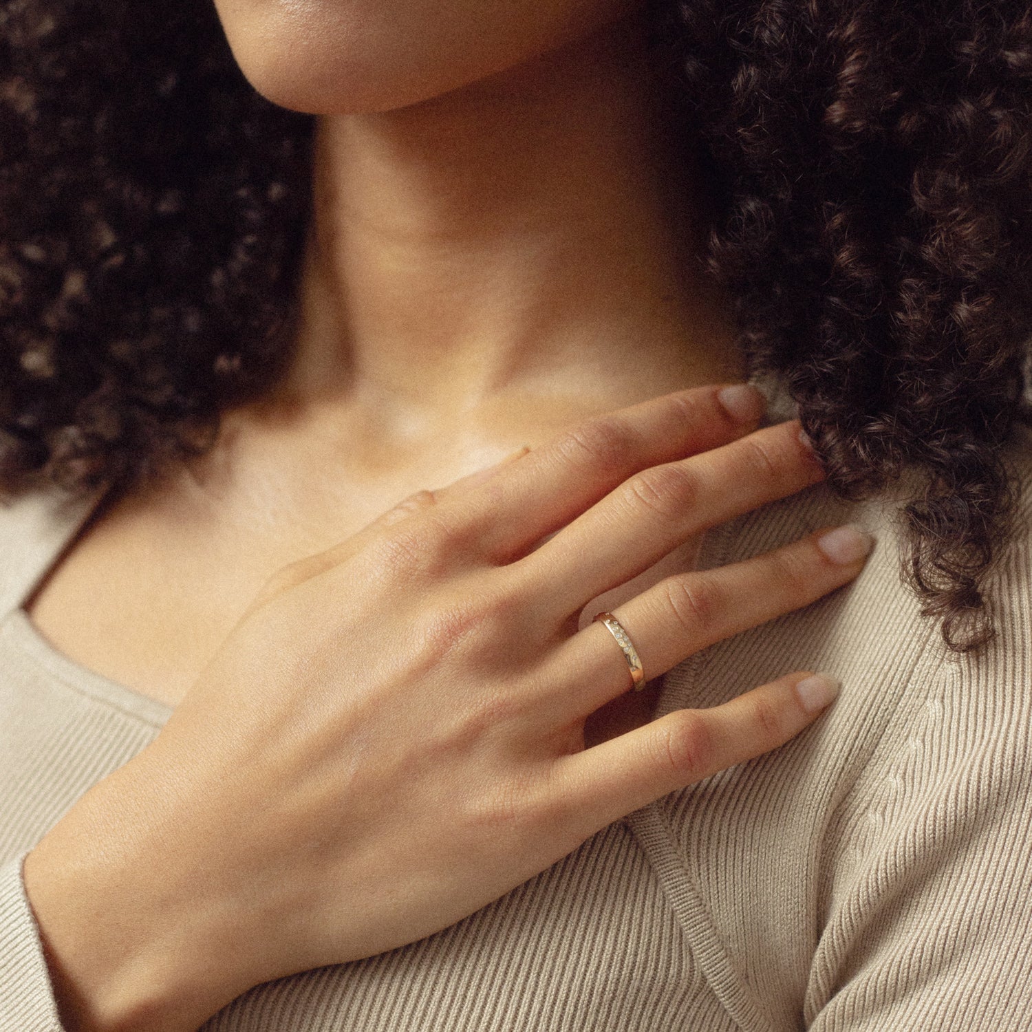 Diamant Starlit Fair Band | 585 Gold