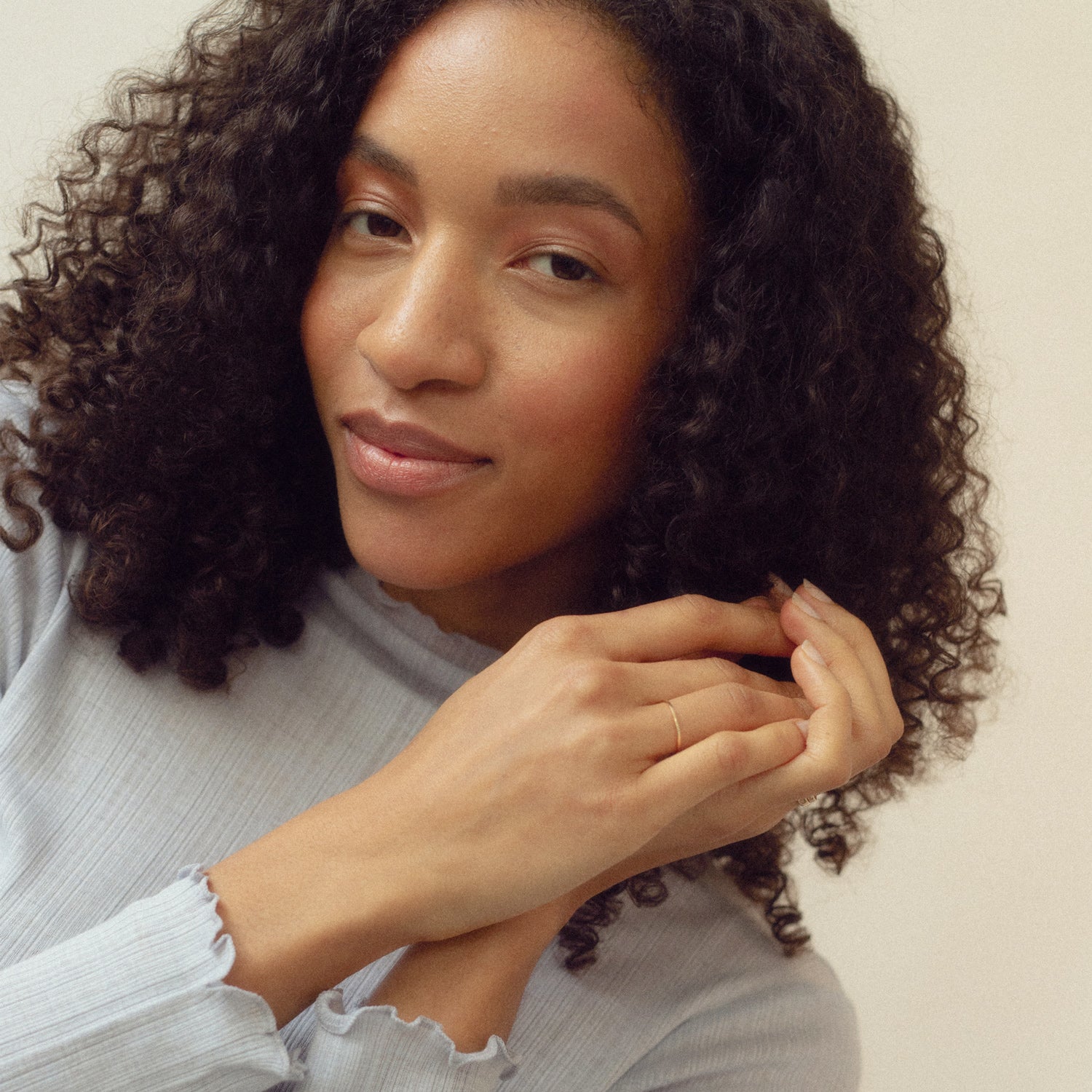 Simple Square Fair Band | 585 Gold