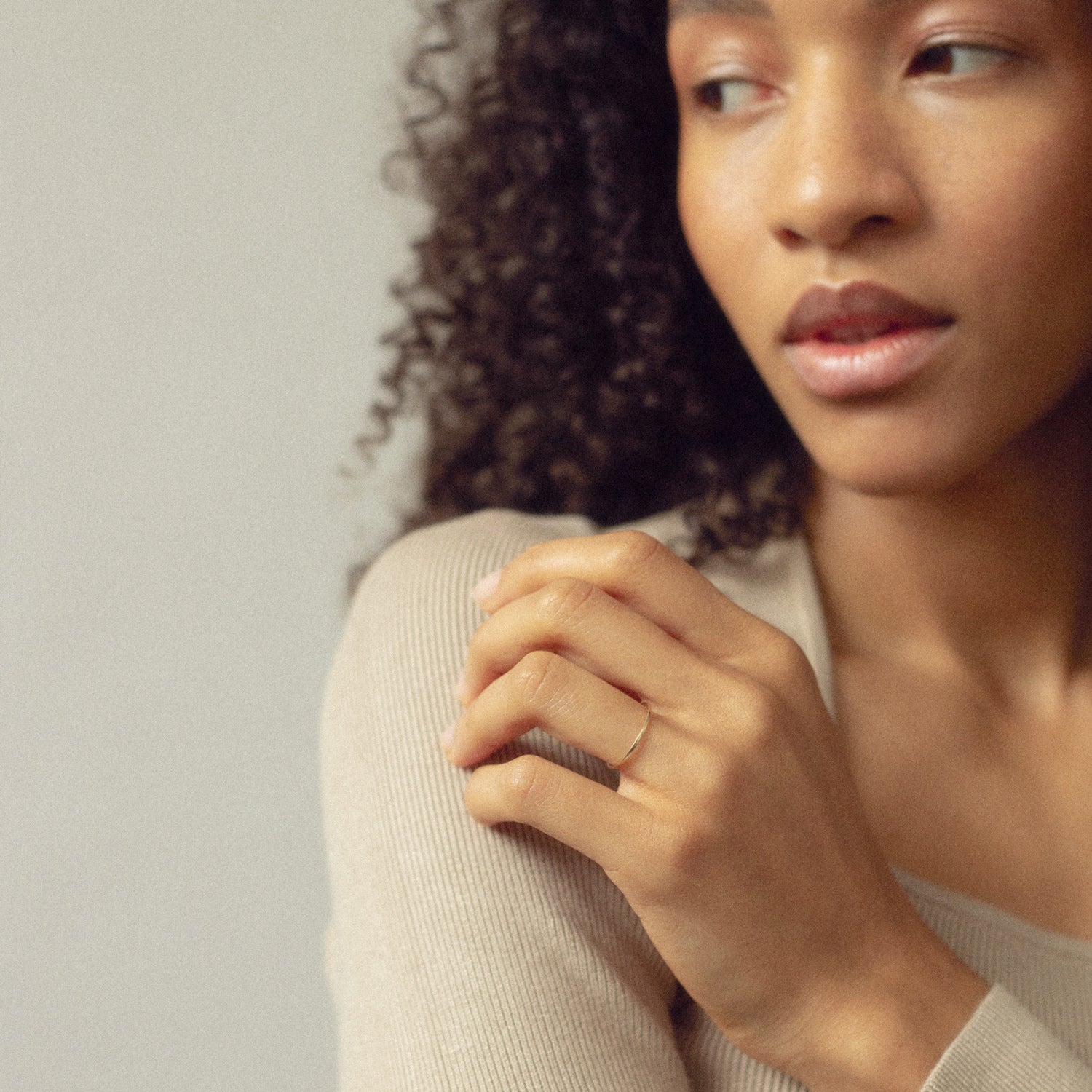 Simple Square Fair Band | 585 Gold