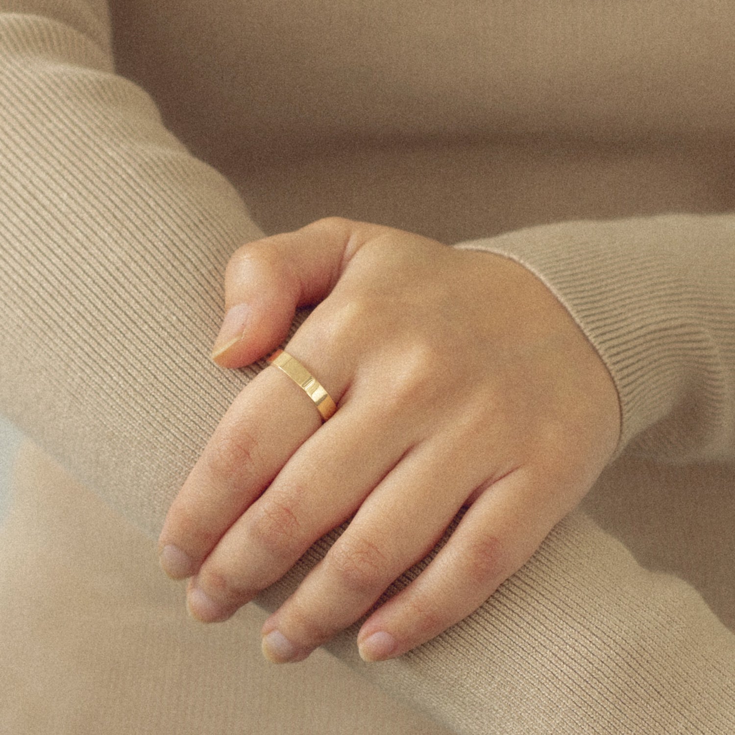 Square Fair Band | 585 Gold