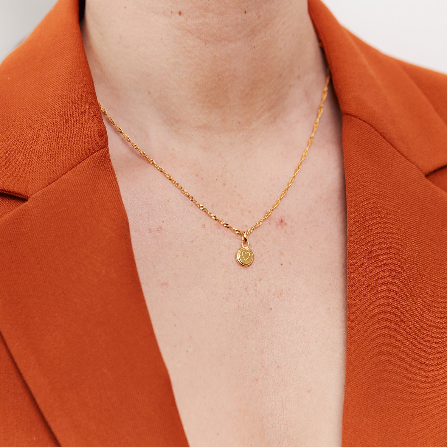 Heart Emblem Kette | 585 Gold