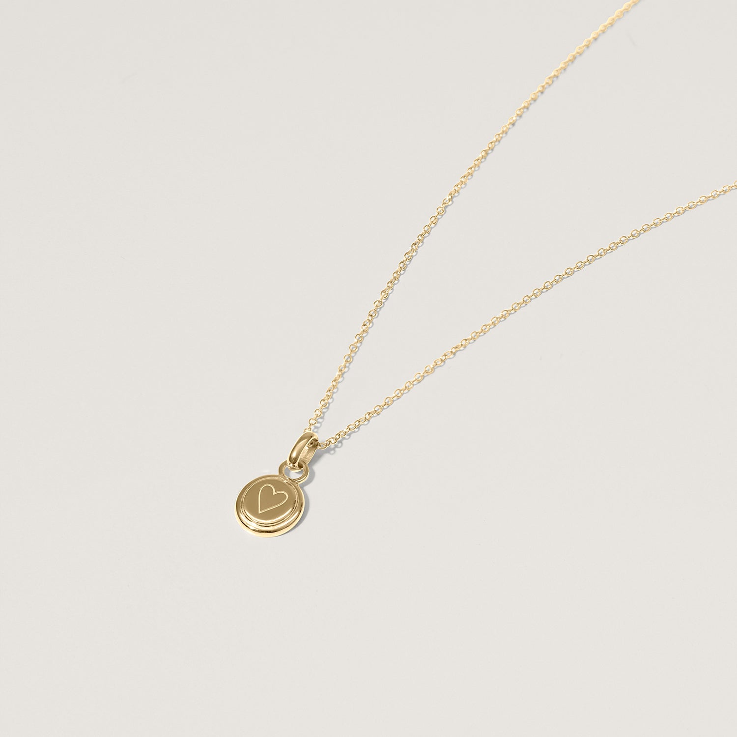 Heart Emblem Kette | 585 Gold
