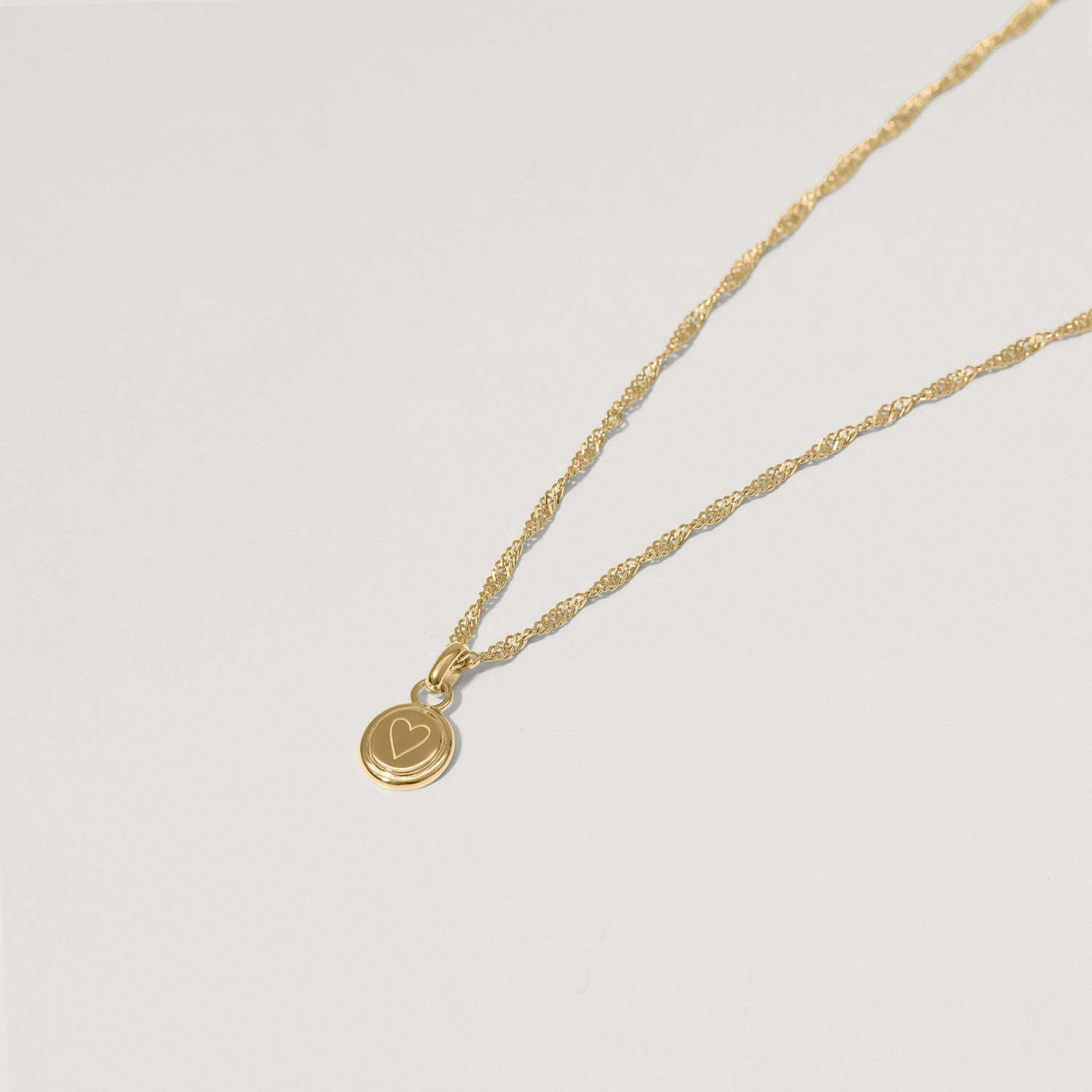 Heart Emblem Kette | 585 Gold