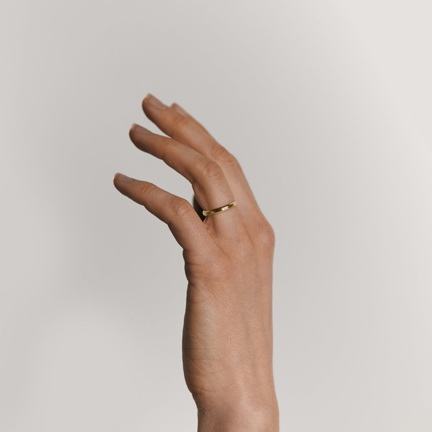 Lines Fair Band | 585 Gold