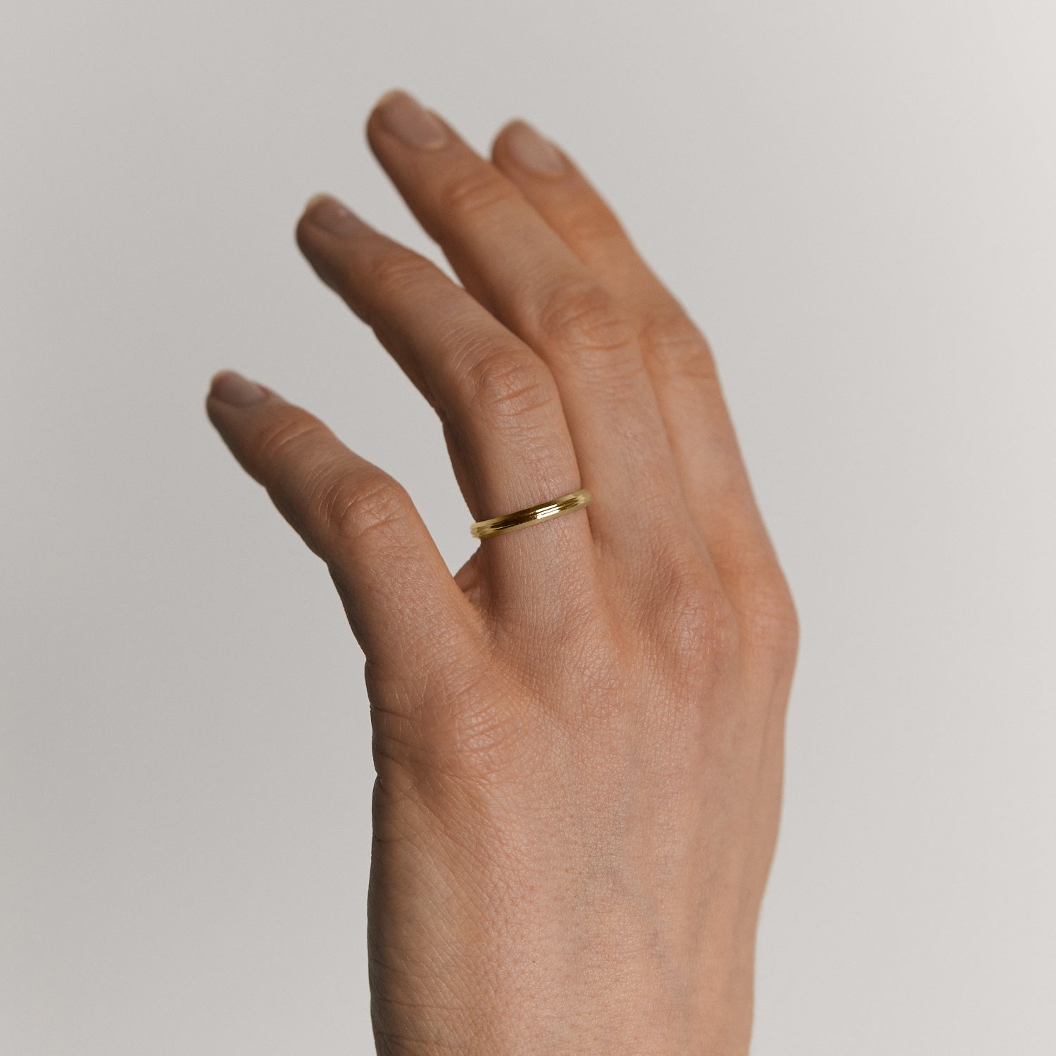 Lines Fair Band | 585 Gold