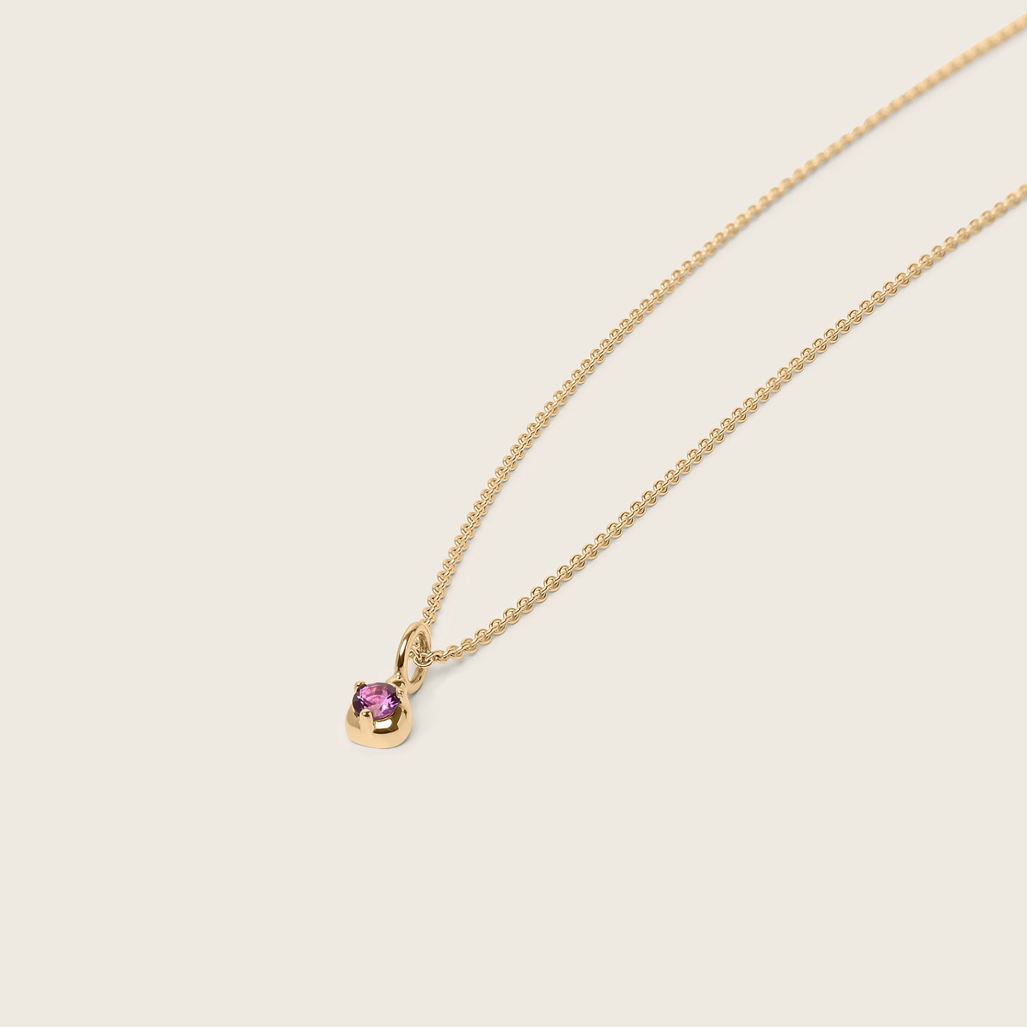 Mini Birthstone Kette | 585 Gold