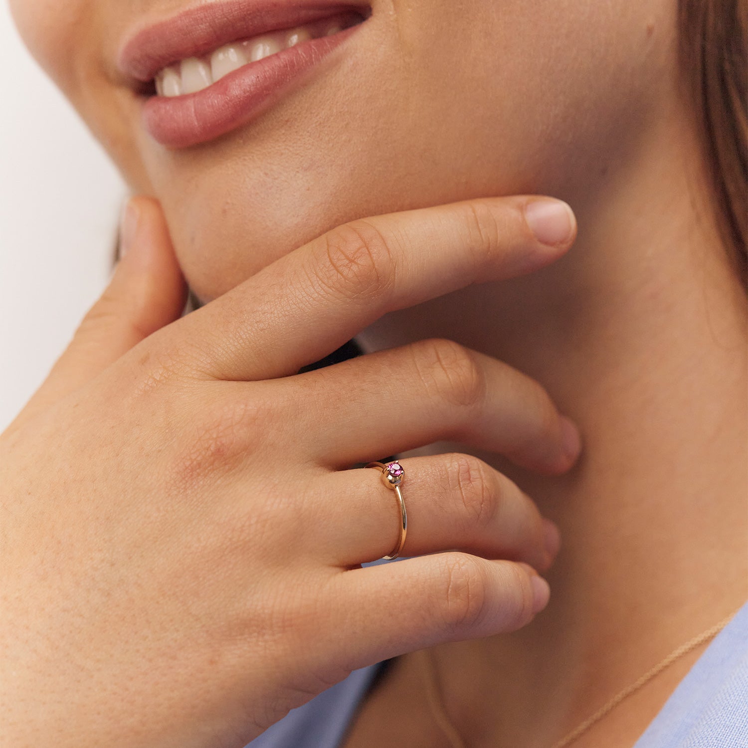 Mini Birthstone Ring | 585 Gold