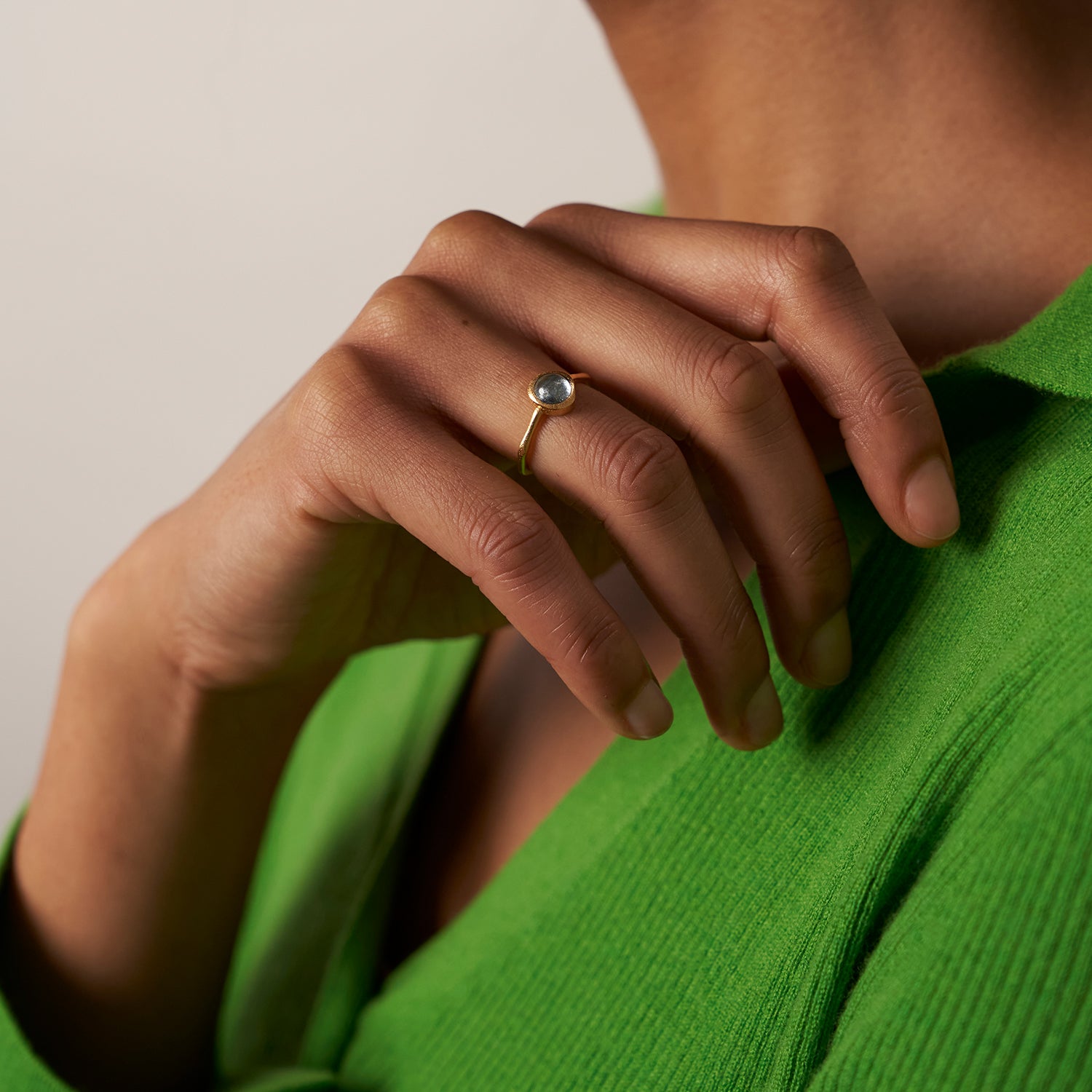Zodiac Birthstone Ring 24k Gold Vermeil