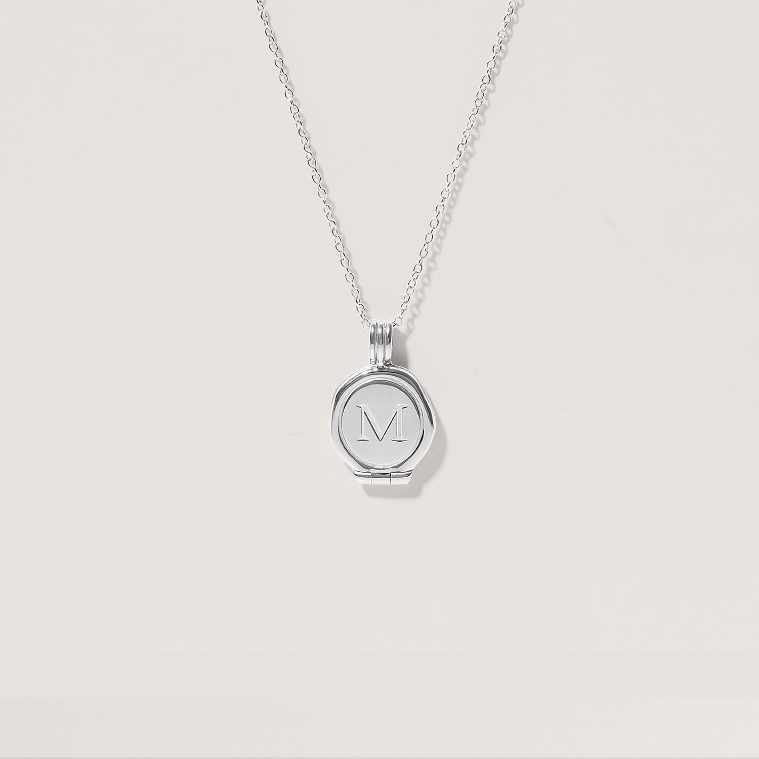 Engravable Seal Medaillon Kette