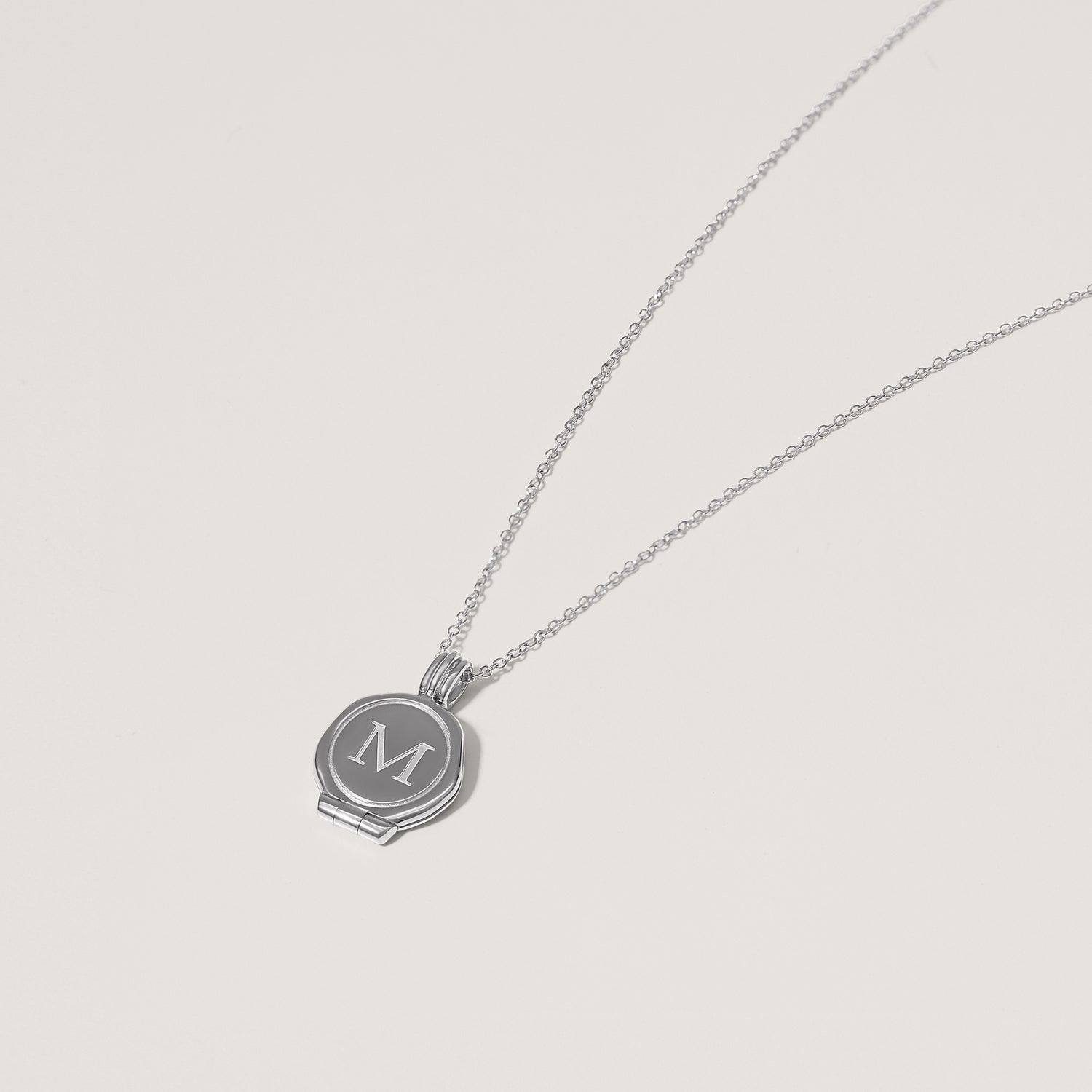Engravable Seal Medaillon Kette