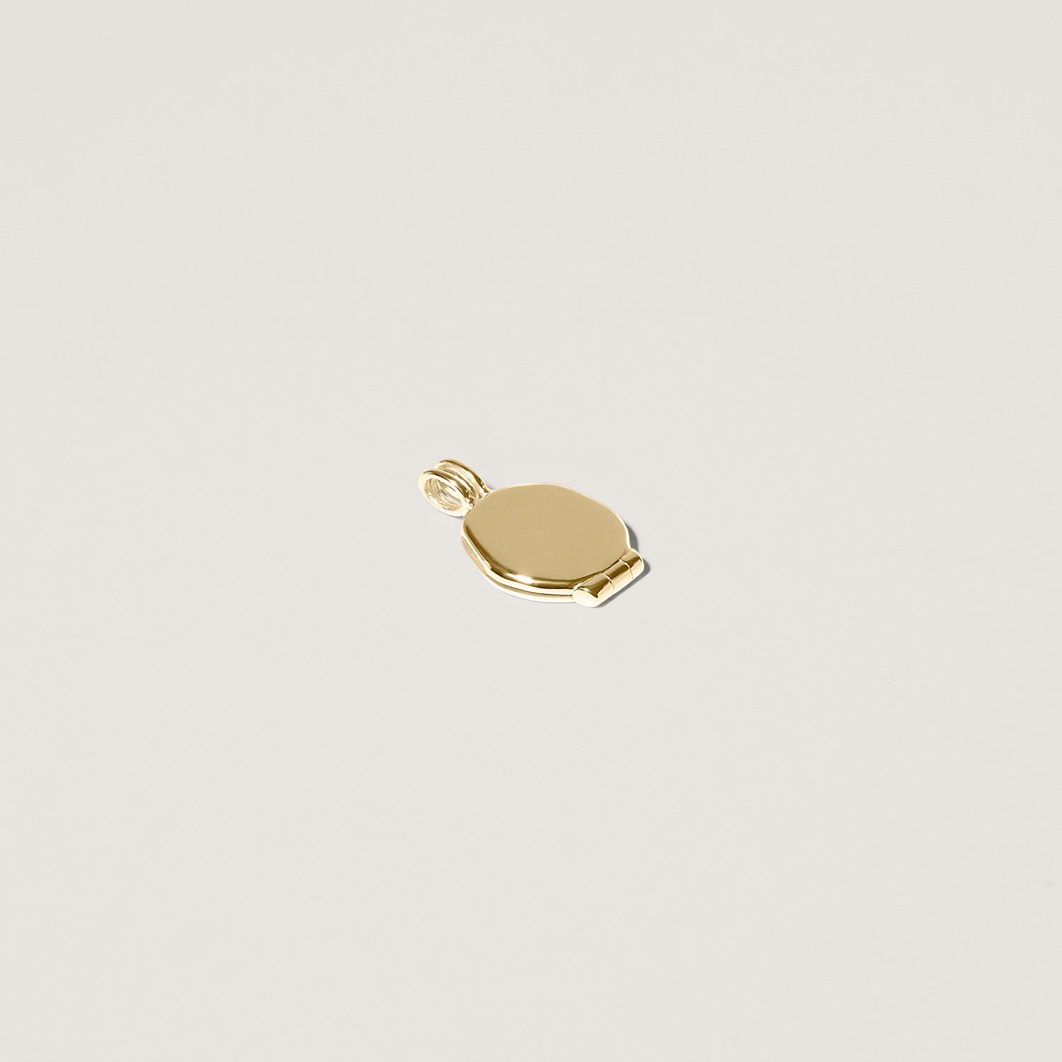 Engravable Seal Medaillon Anhänger | 585 Gold