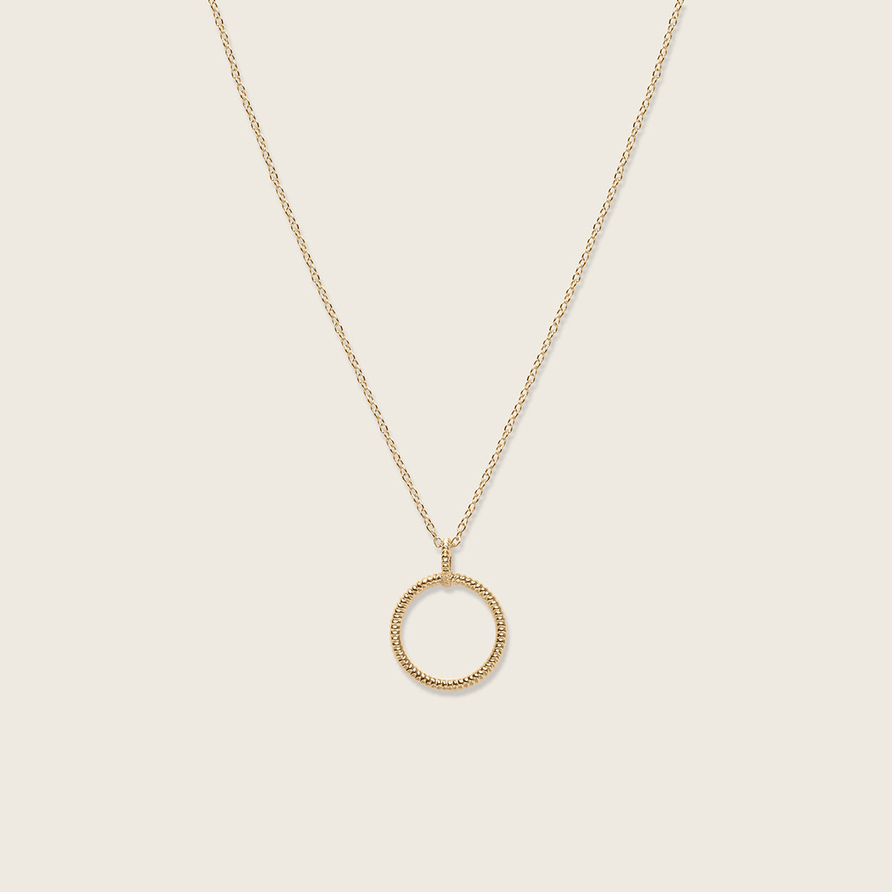 Snake Tail Circle Kette | 585 Gold