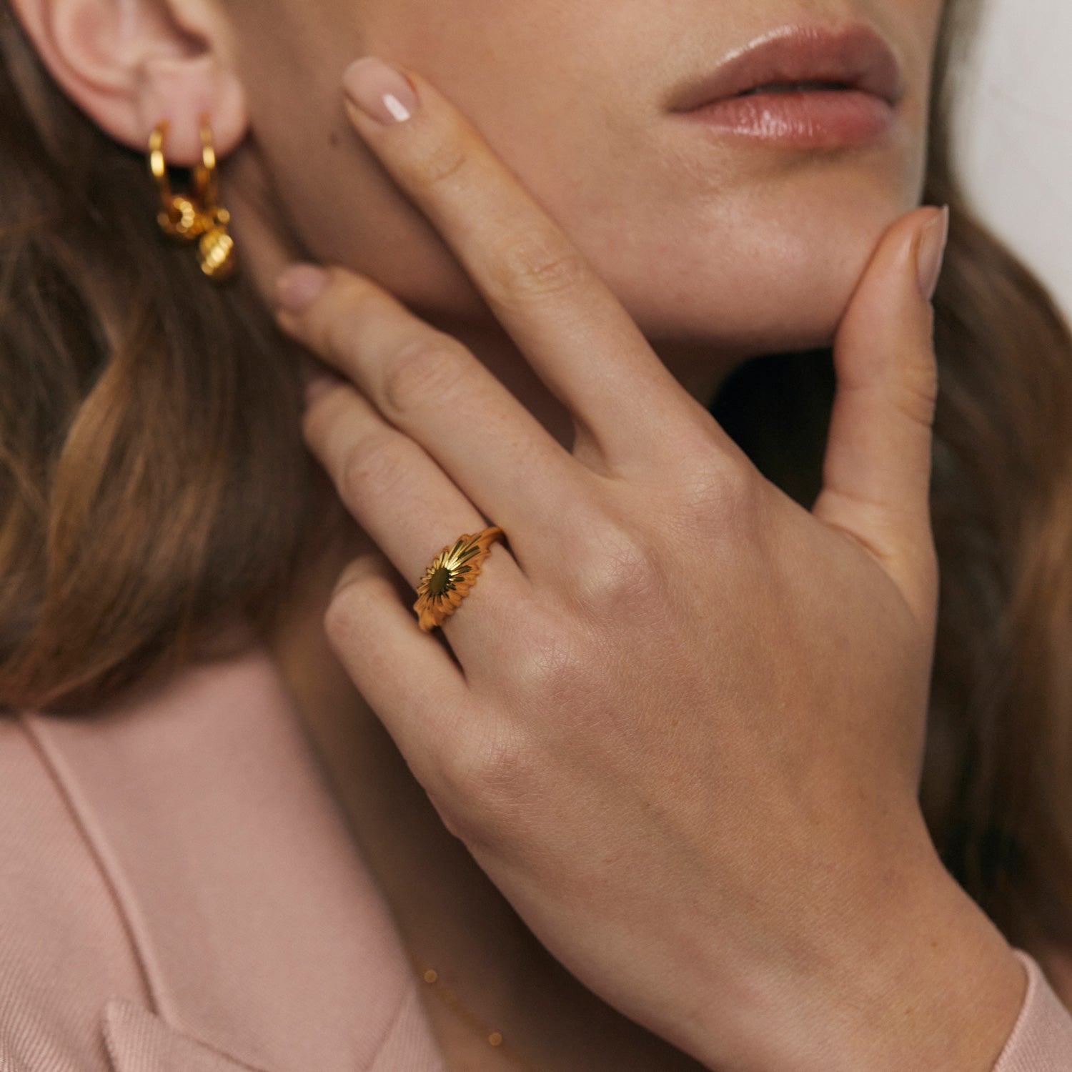 Solar Bombé Ring | 585 Gold