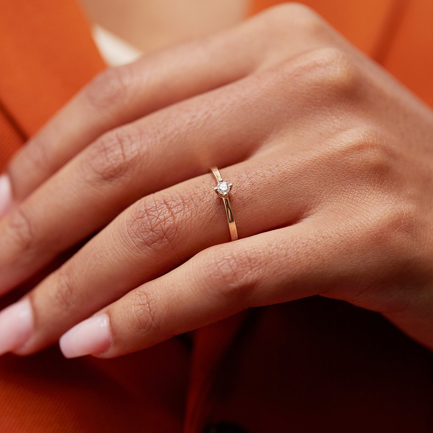 Diamant Solitär Engagement Ring | 585 Gold