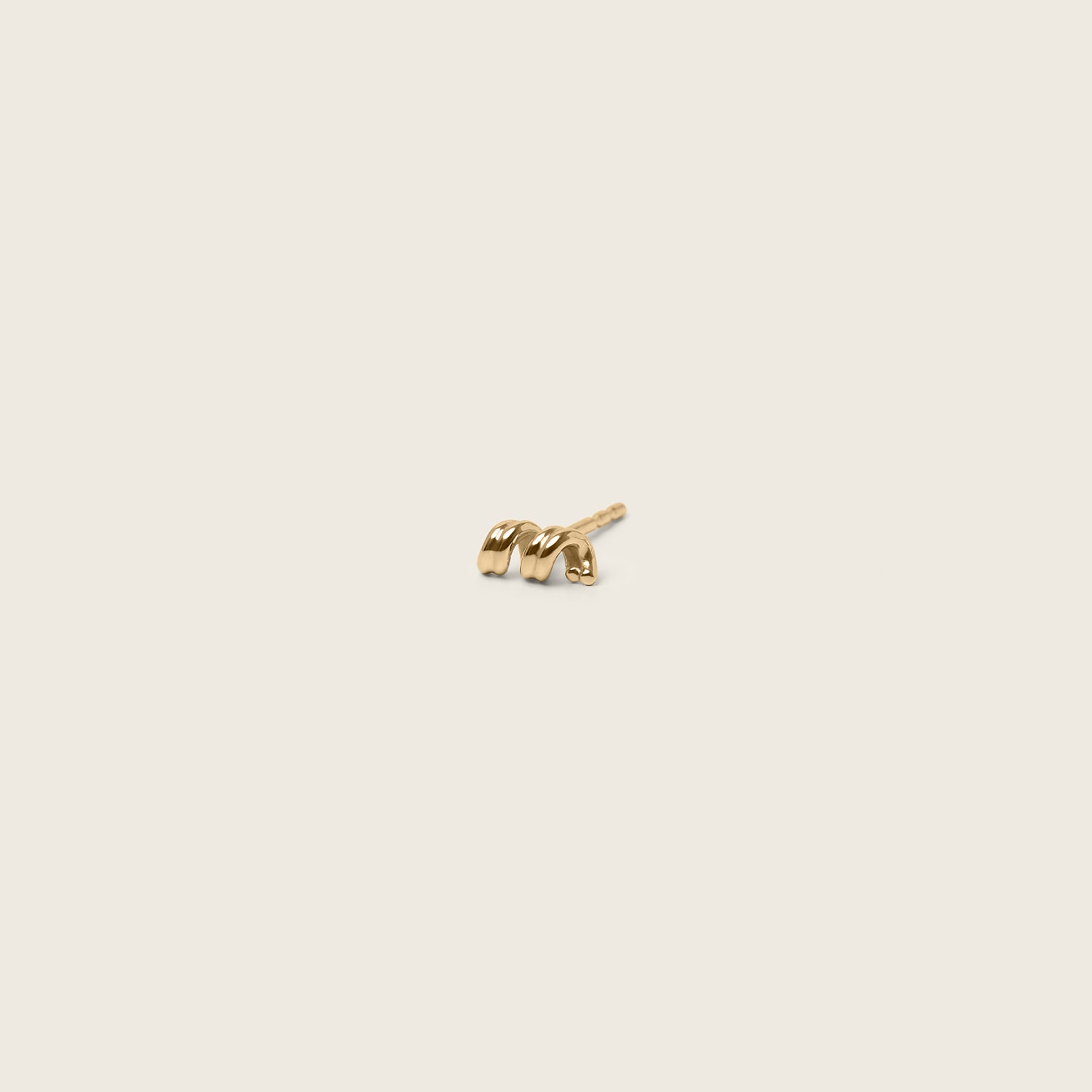 Spiral Ohrstecker Ohrringe - Single | 585 Gold